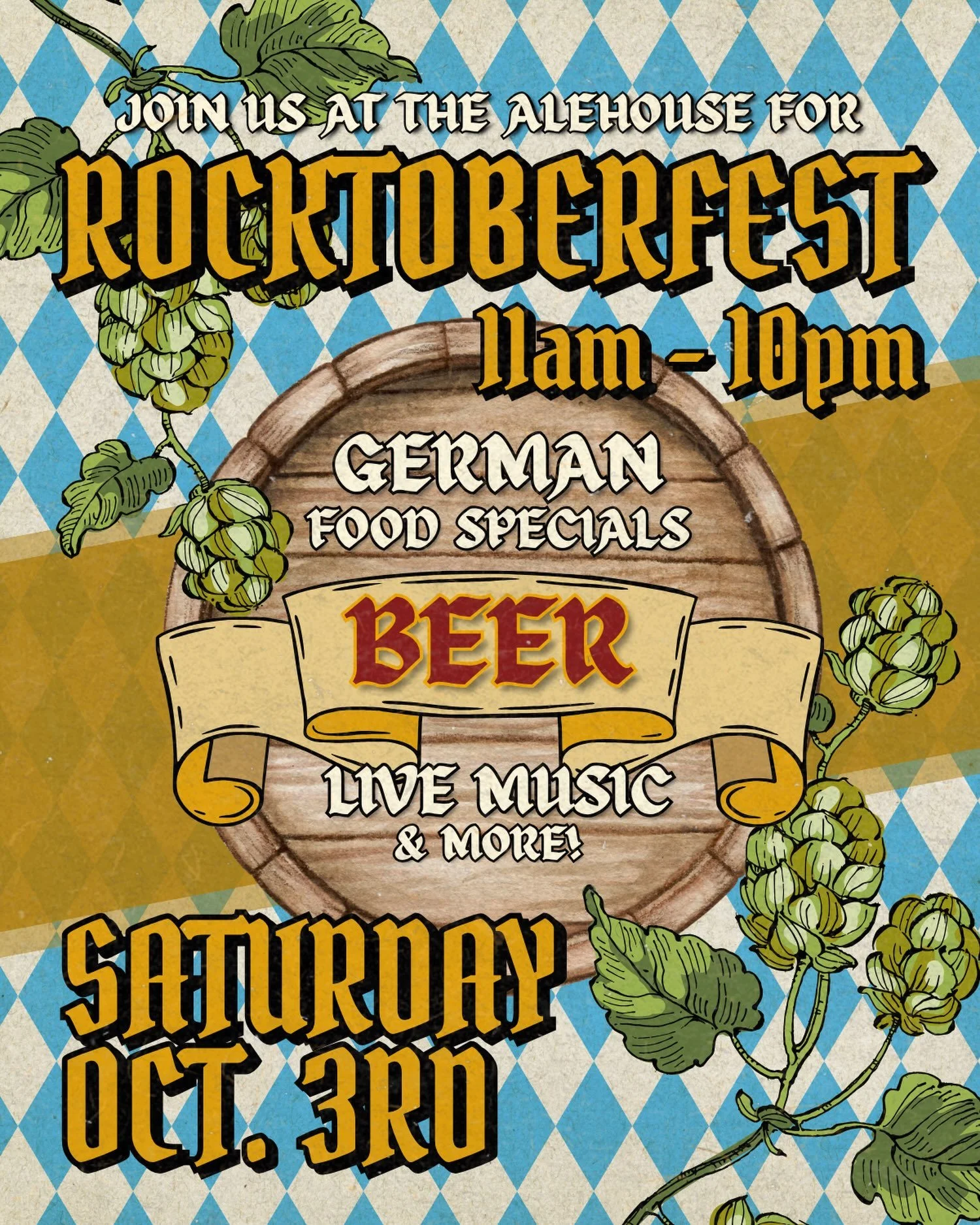 Mark the date, Rocktoberfest at White Rock Alehouse &amp; Brewery is back for another year of great food, great music, and even greater beer 🍻 more details to come, Próst!

#whiterockalehouse #whiterockbrewery #craftbeer #dallasevents #oktoberfest2
