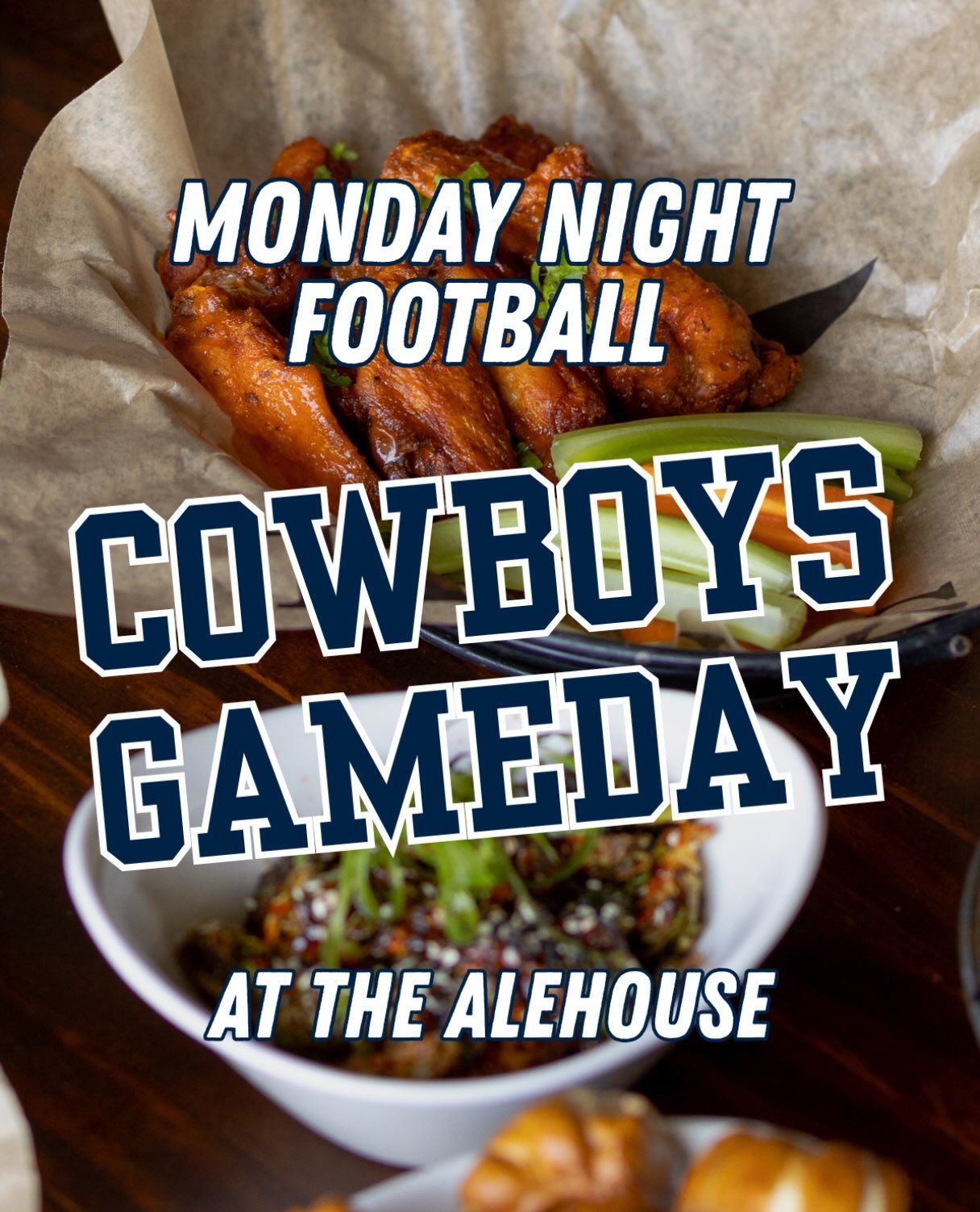 🏈 We&rsquo;re ready for the Cowboys vs the Eagles 🏈 Watch party starts at 7:15pm, see you tonight at he Alehouse 🍻