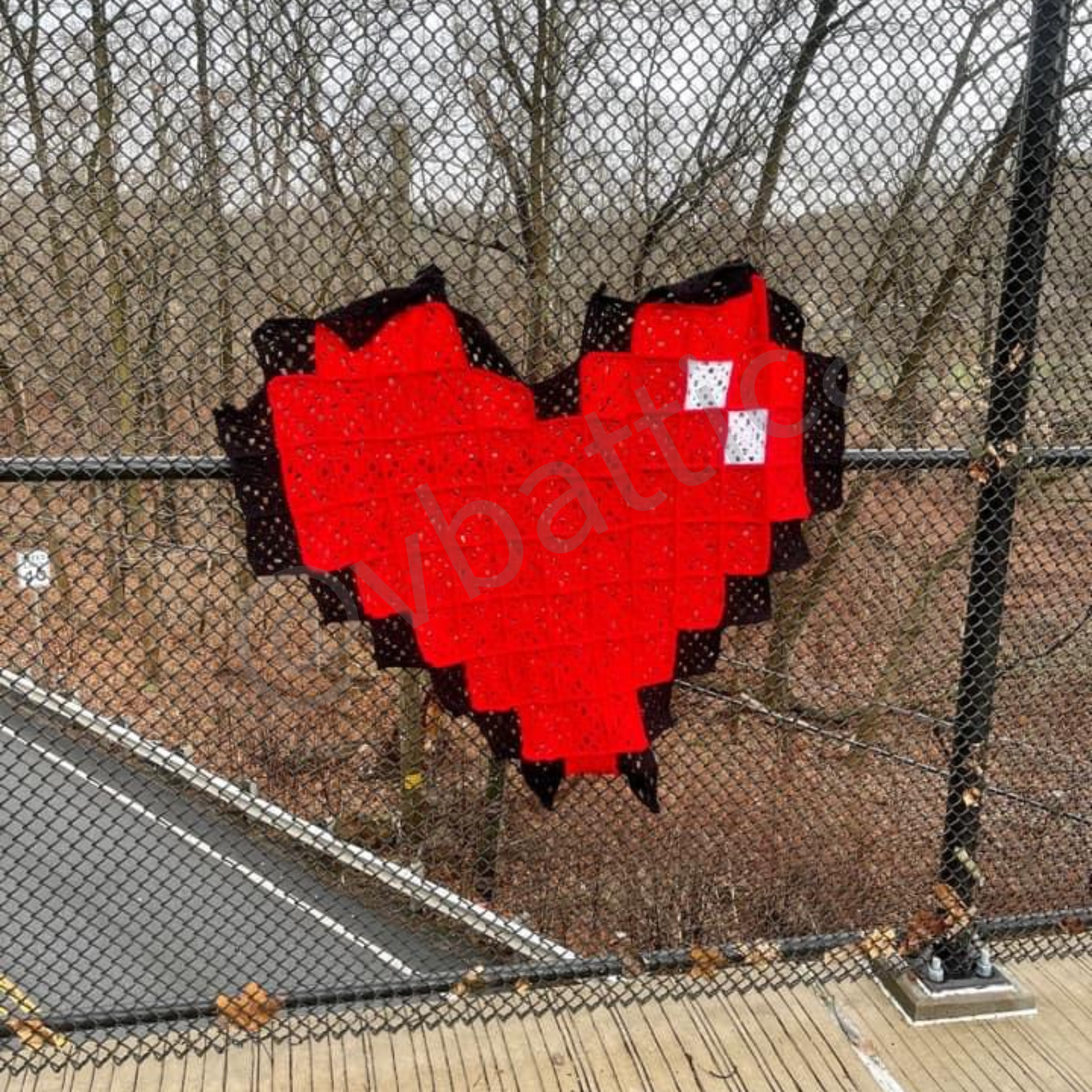 1-3-2022, it was cut down then rehung, then I took it down