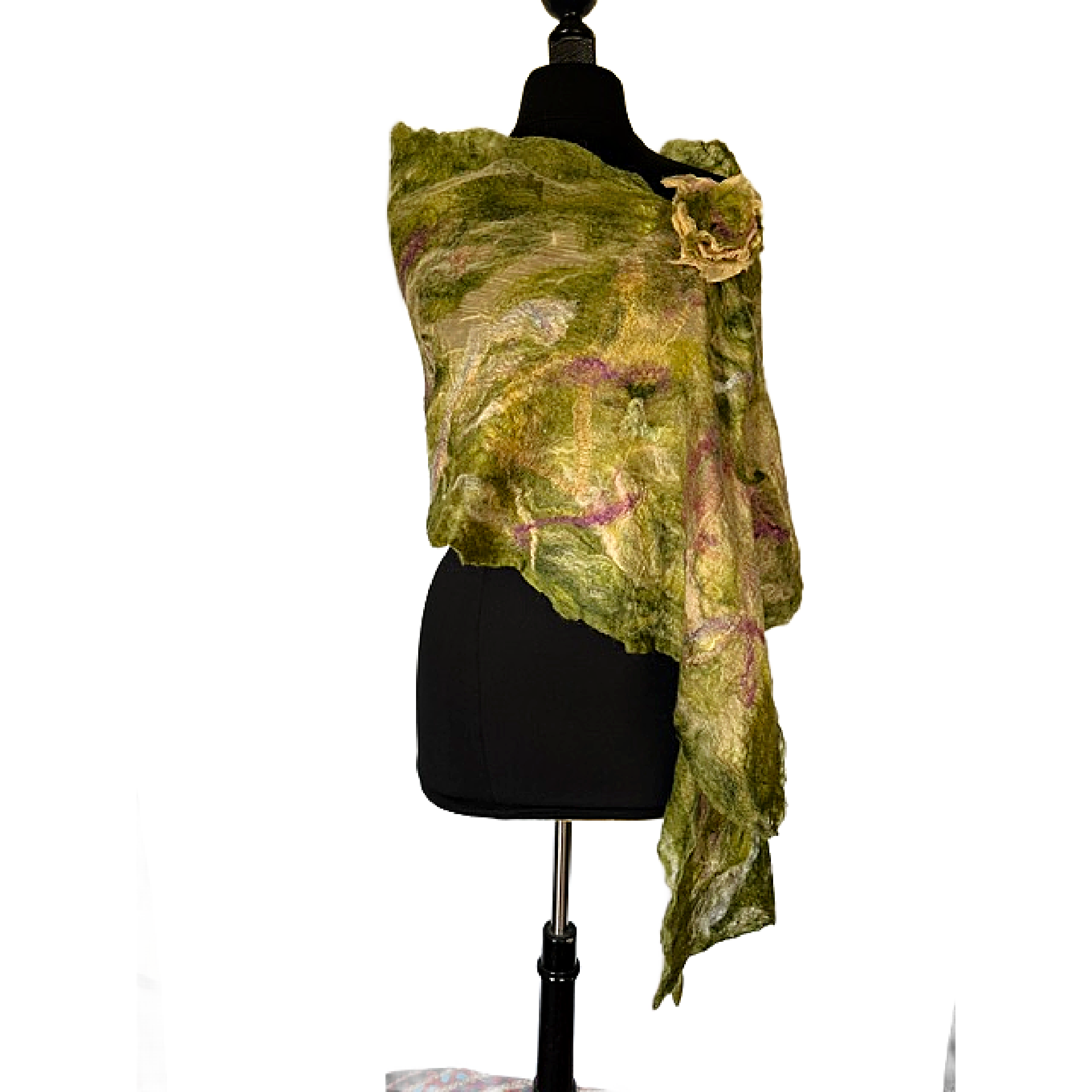 Garden Colors Handcrafted Felted Wrap
