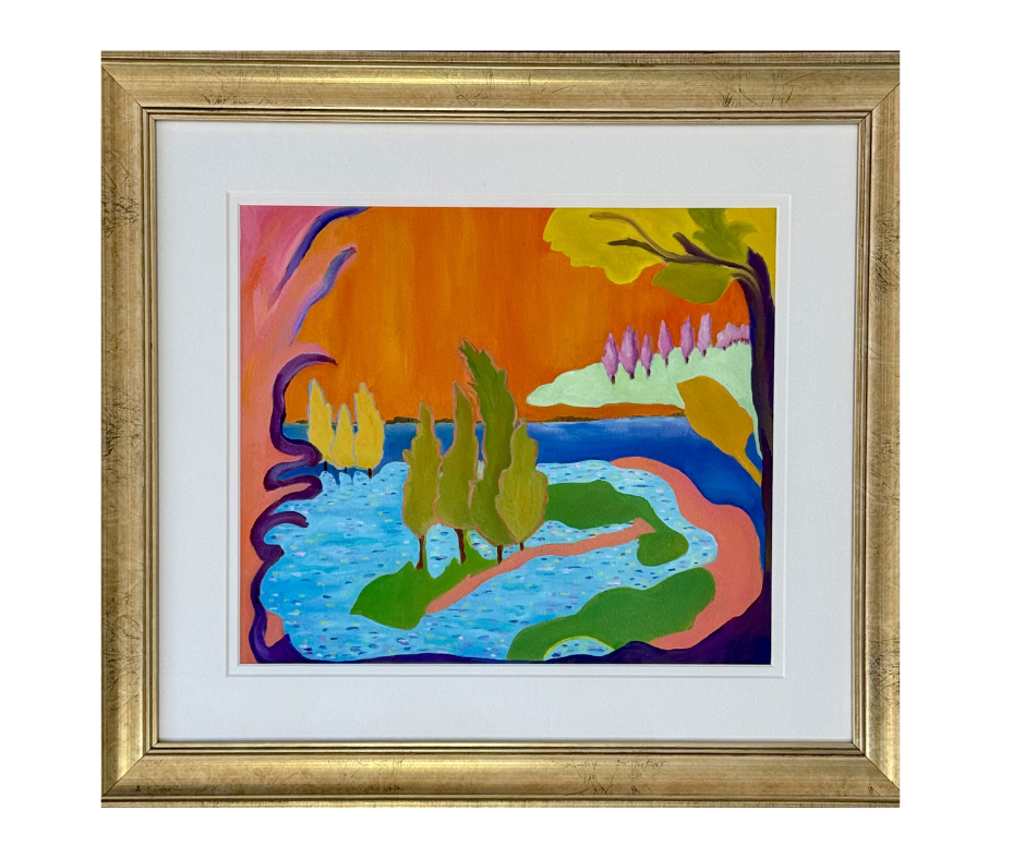 Harbor of the Naiads, oil on paper, 300 lb. Arches
10 1⁄2 x 12 1⁄2 unframed
17 1⁄2 x 19 1⁄4 framed