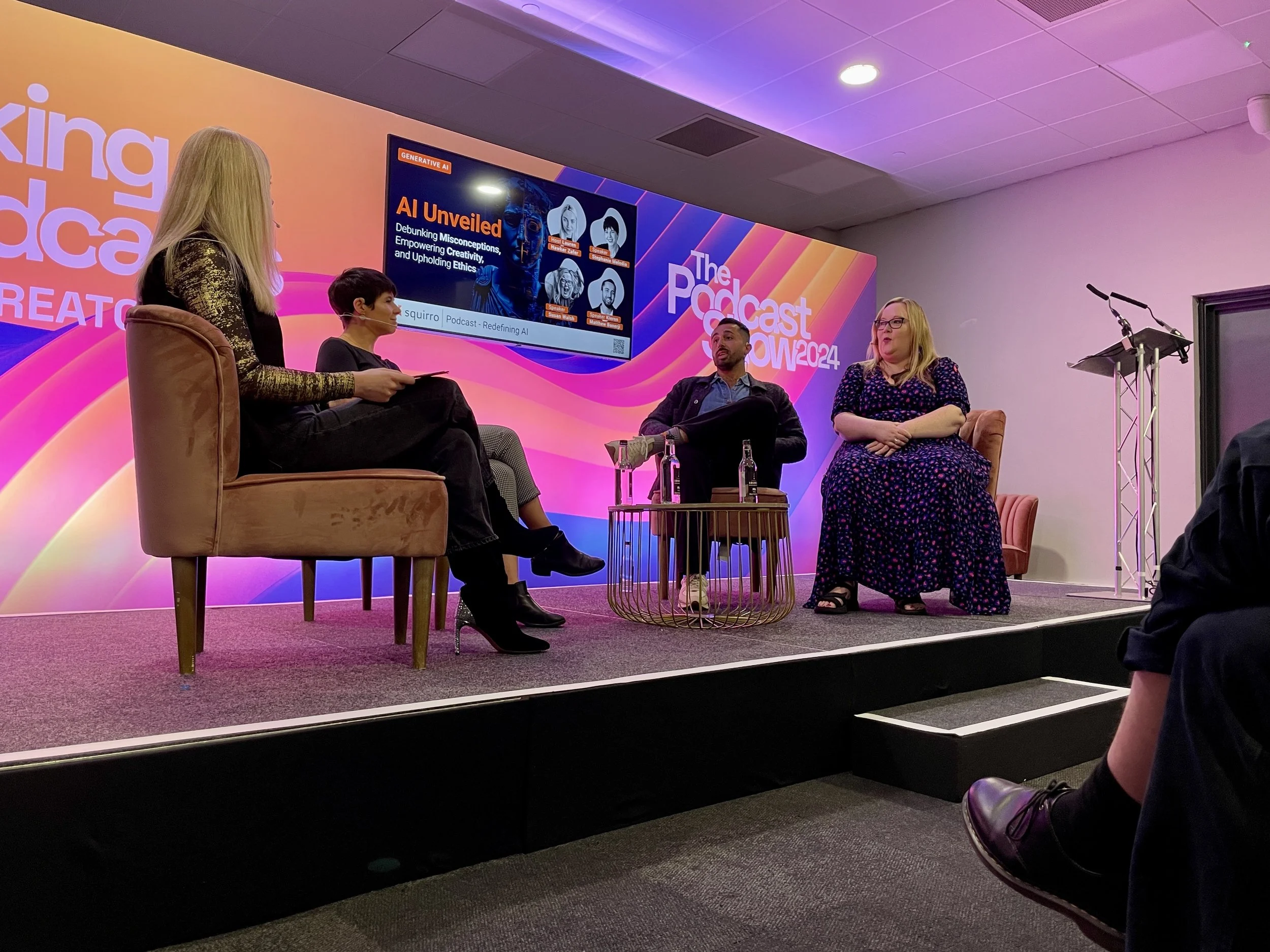 AI talk at The Podcast Show 2024