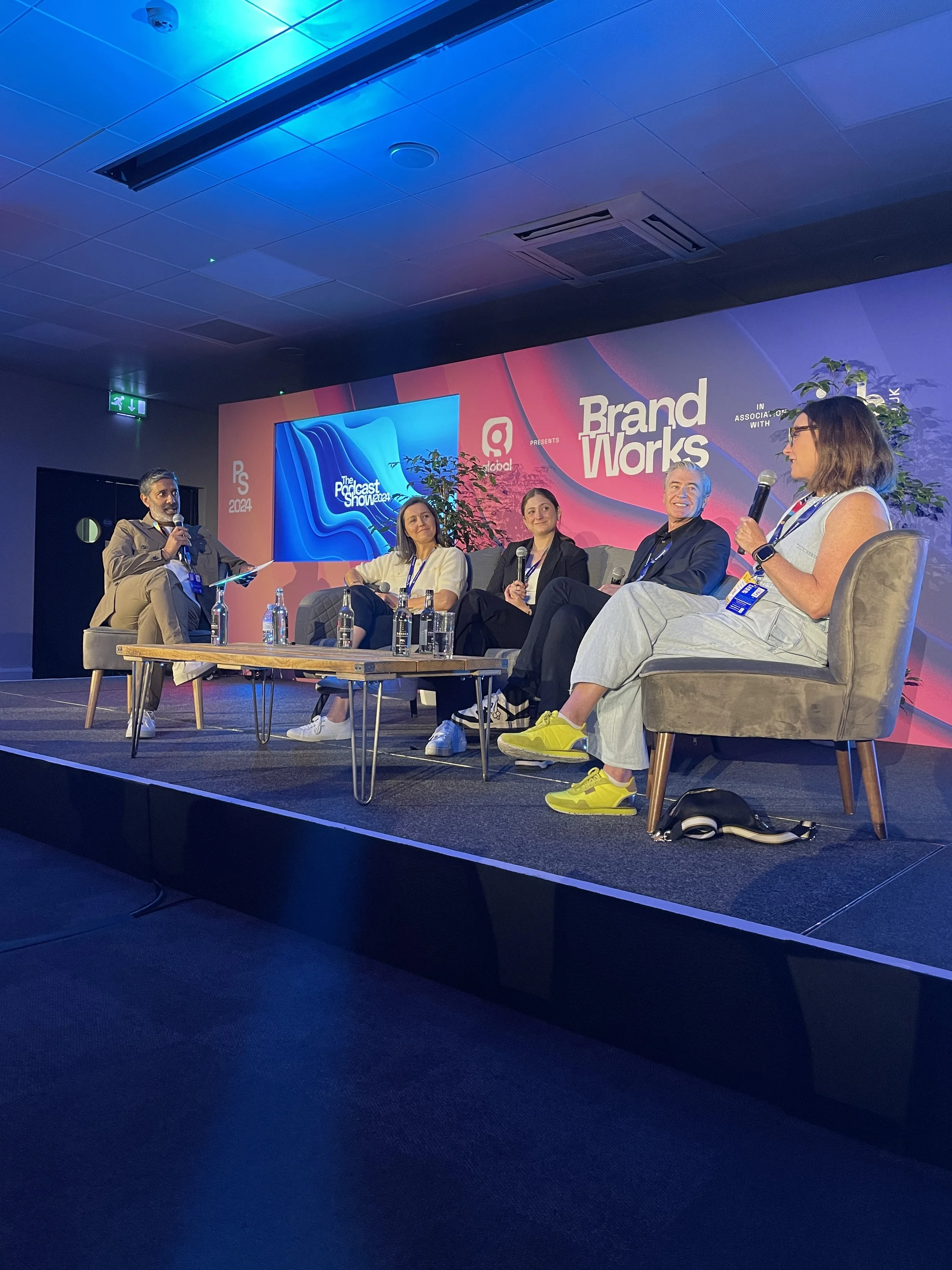 Discussing the business side of podcasting
