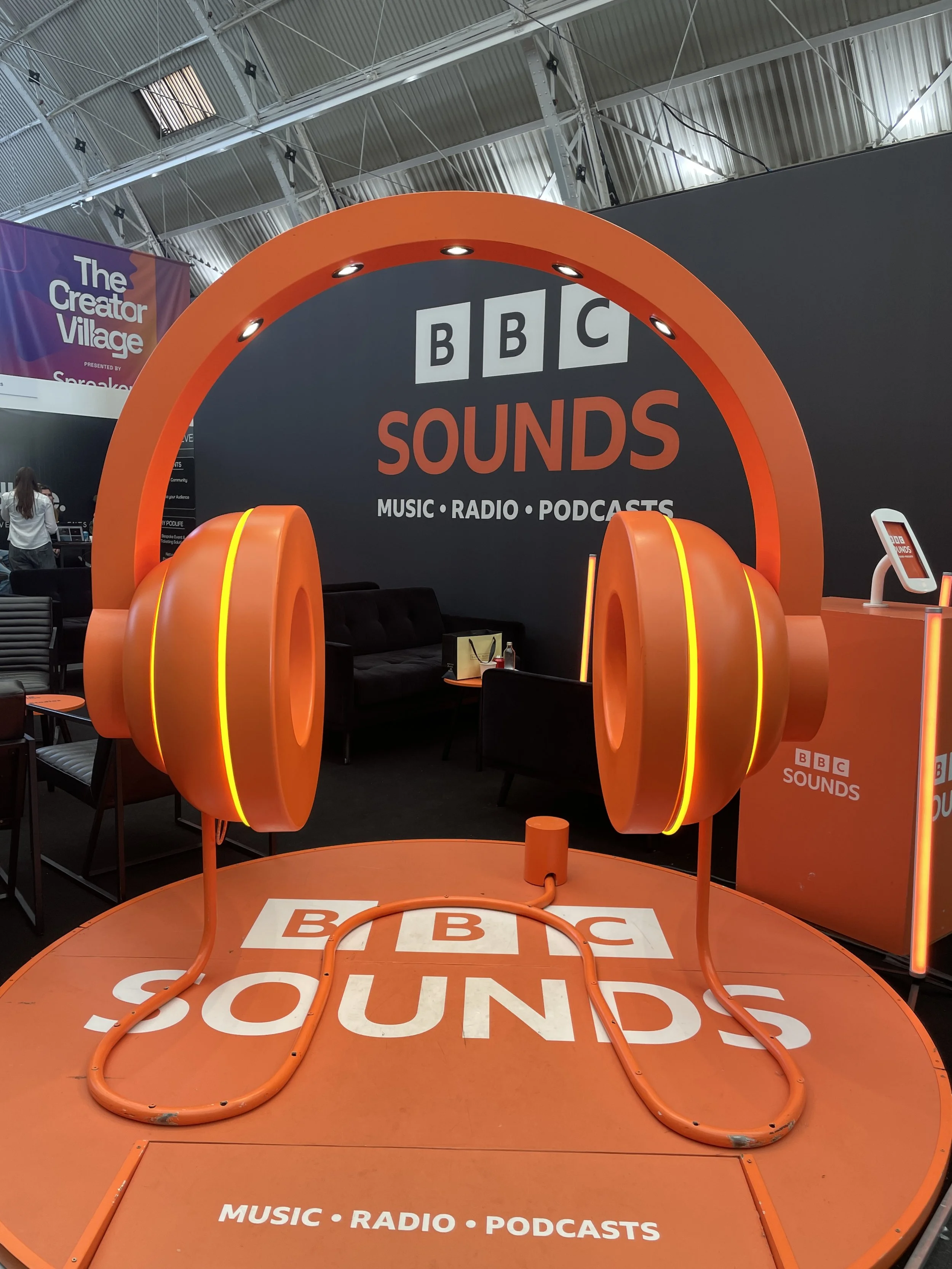 BBC Sounds Stand at The Podcast Show 2024