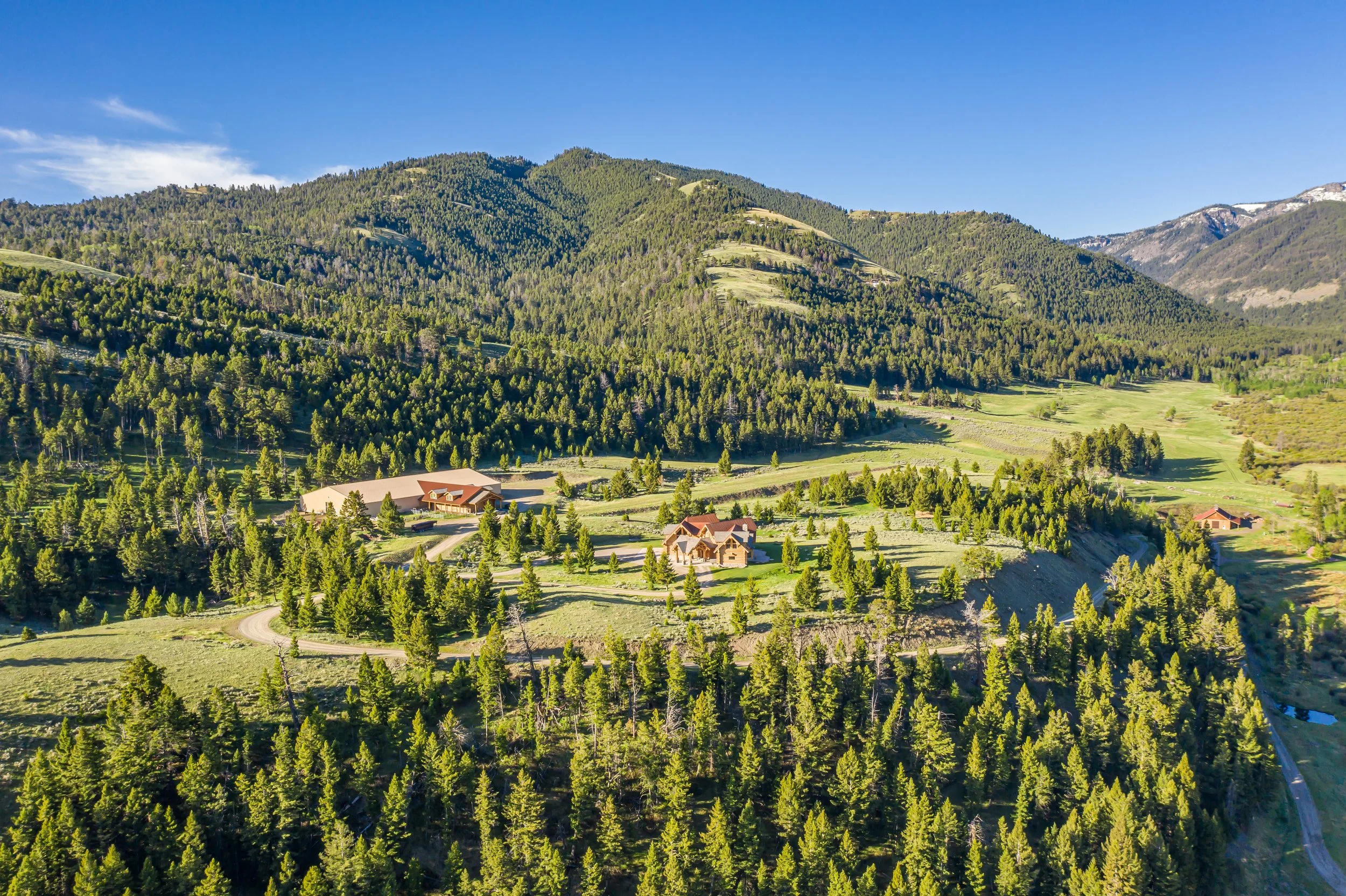 Cinnabar Basin Lodge - one of the most beautiful private properties in Cinnabar Basin including multiple cabins, a Stunning Lodge and world-class horse facilities.