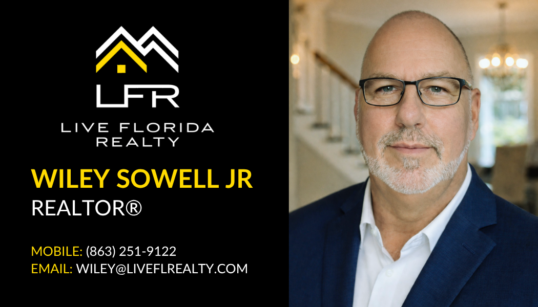 Digital business card for Wiley Sowell Jr, Realtor at Live Florida Realty. Phone: (863) 251-9122, Email: wiley@liveflrealty.com