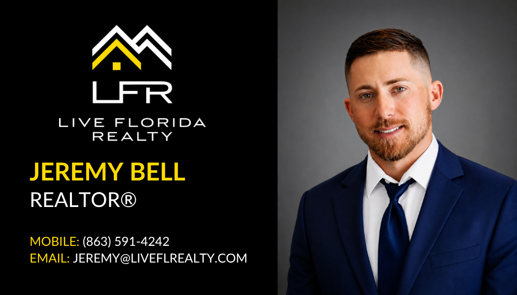 Digital business card for Jeremy Bell, Realtor at Live Florida Realty. Phone: (863) 591-4242, Email: jeremy@liveflrealty.com