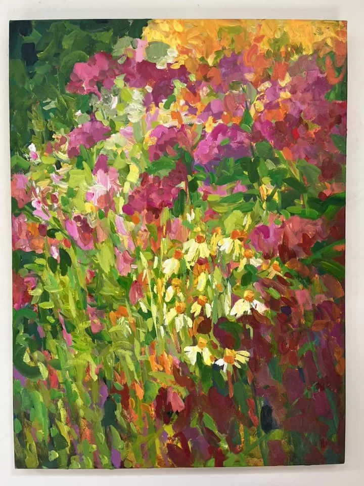 Pink Flowers
40x30" Acrylic on canvas
$1200