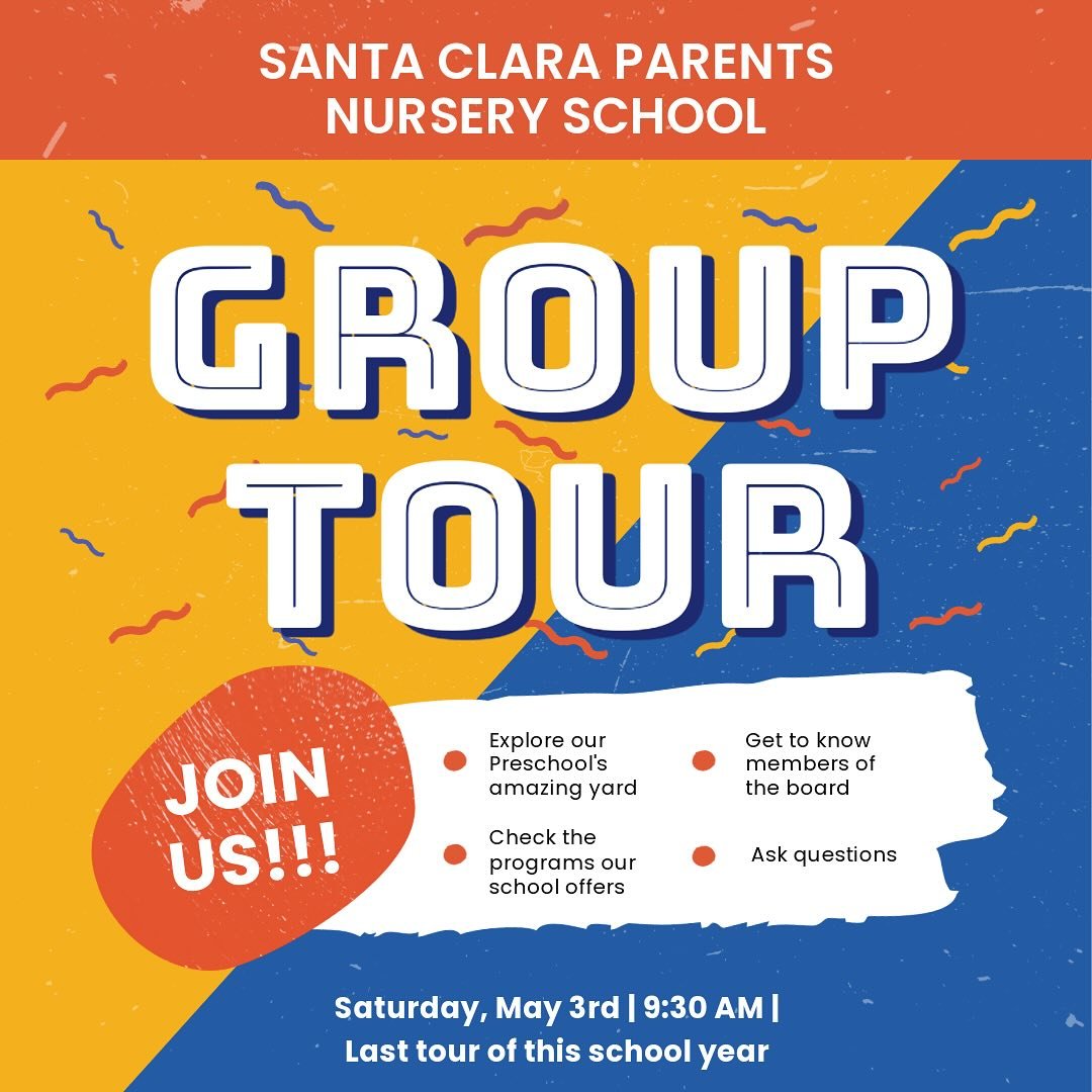 Looking for a preschool for your little one to learn while playing and exploring the world around them? We’ve got you! SCPNS is a play-based coop nursery school in Santa Clara with years of experience to back us up! To join the last group tour
