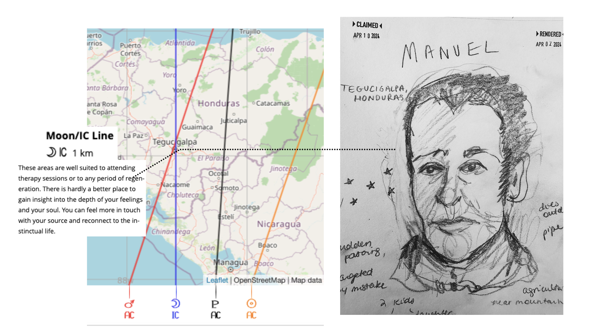 Astrocartography and spirit travel