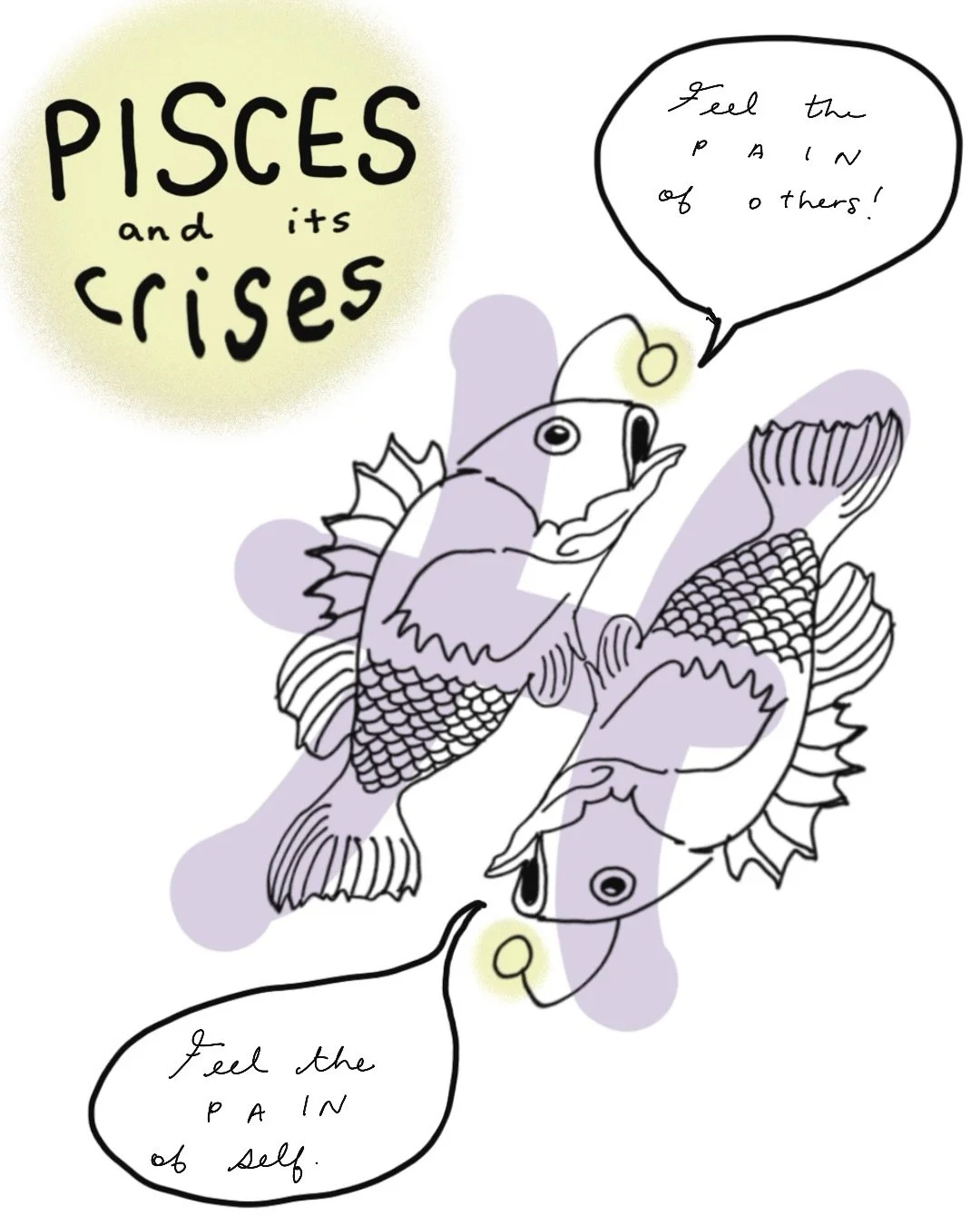 Pisces season closes out the astrological year. 🎏
I have more Pisces in my life than any other sign. Make of that what you will.

Astrological birth chart comic commissions are open for a limited time. Limited spots. Yeehaw 🤠