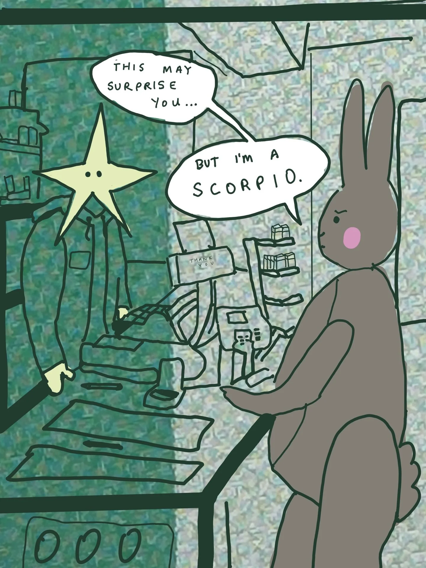 Based on true events 🌞🌒

If you want strange astrology mail from my apothecary studio, Snail Mail Club is open.
Taurus season parcels close April 15