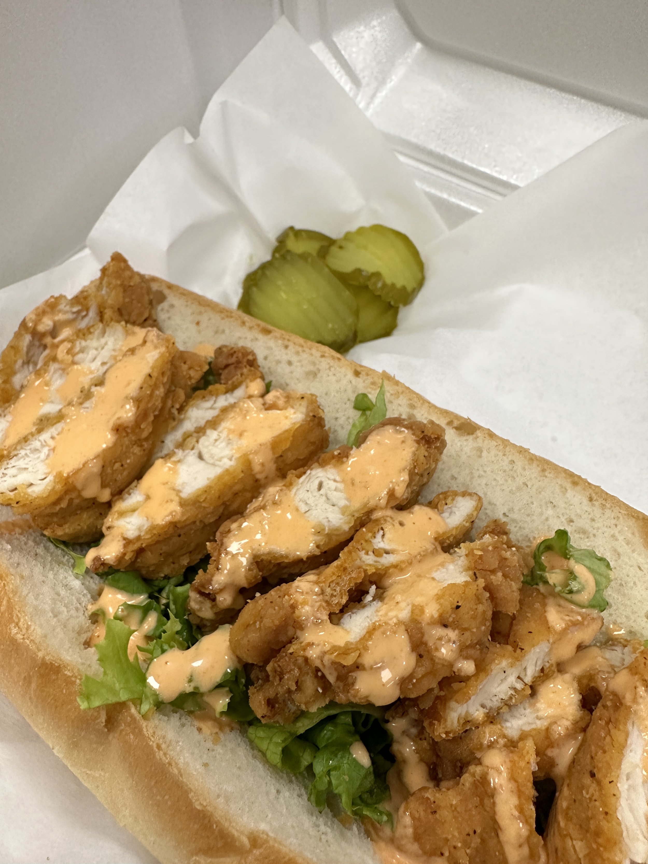 Crispy Chicken Po’Boy