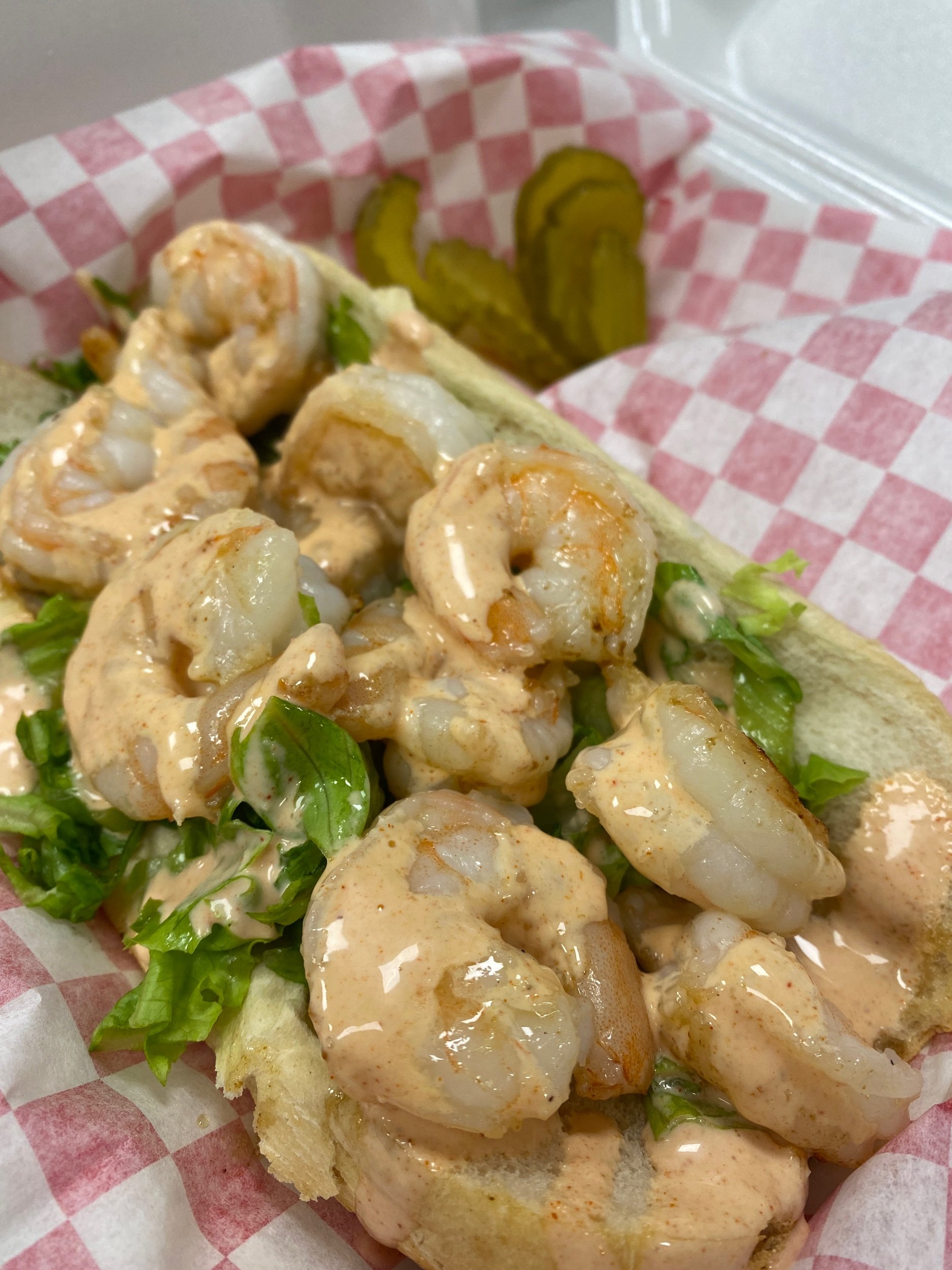 Grilled Shrimp Po’Boy