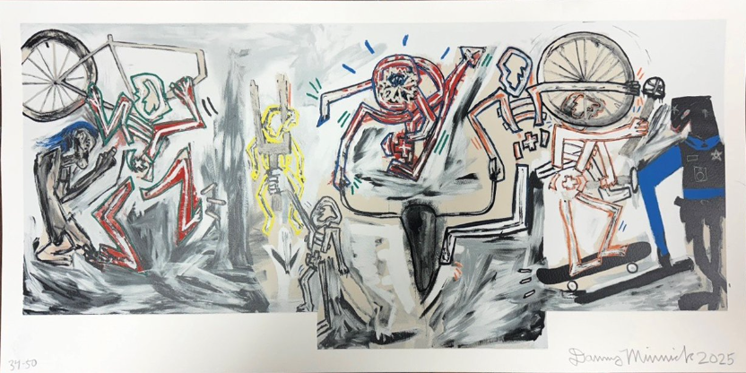 THE BIKE THIEVES,  2025
Limited edition archival print, Edition 34 of 50
13 x 27.5 in. unframed