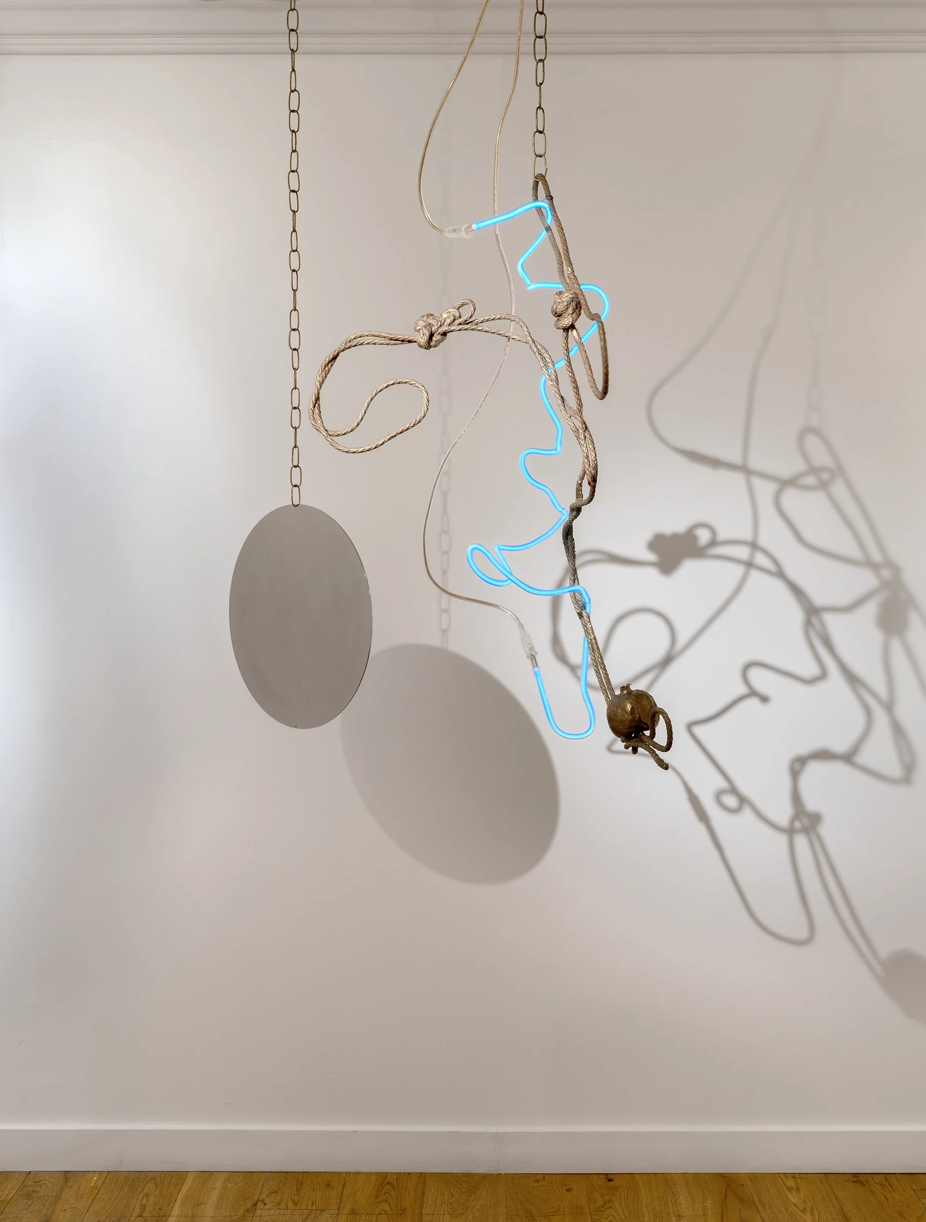 Celestial Chandelier
Neon, bronze, stainless steel, chain
4ft x 4ft