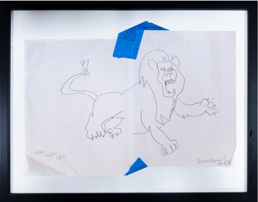 Study for the TAMER LION,  2023
Framed graphite on paper
11 x 16 in.
16 x 20 in.