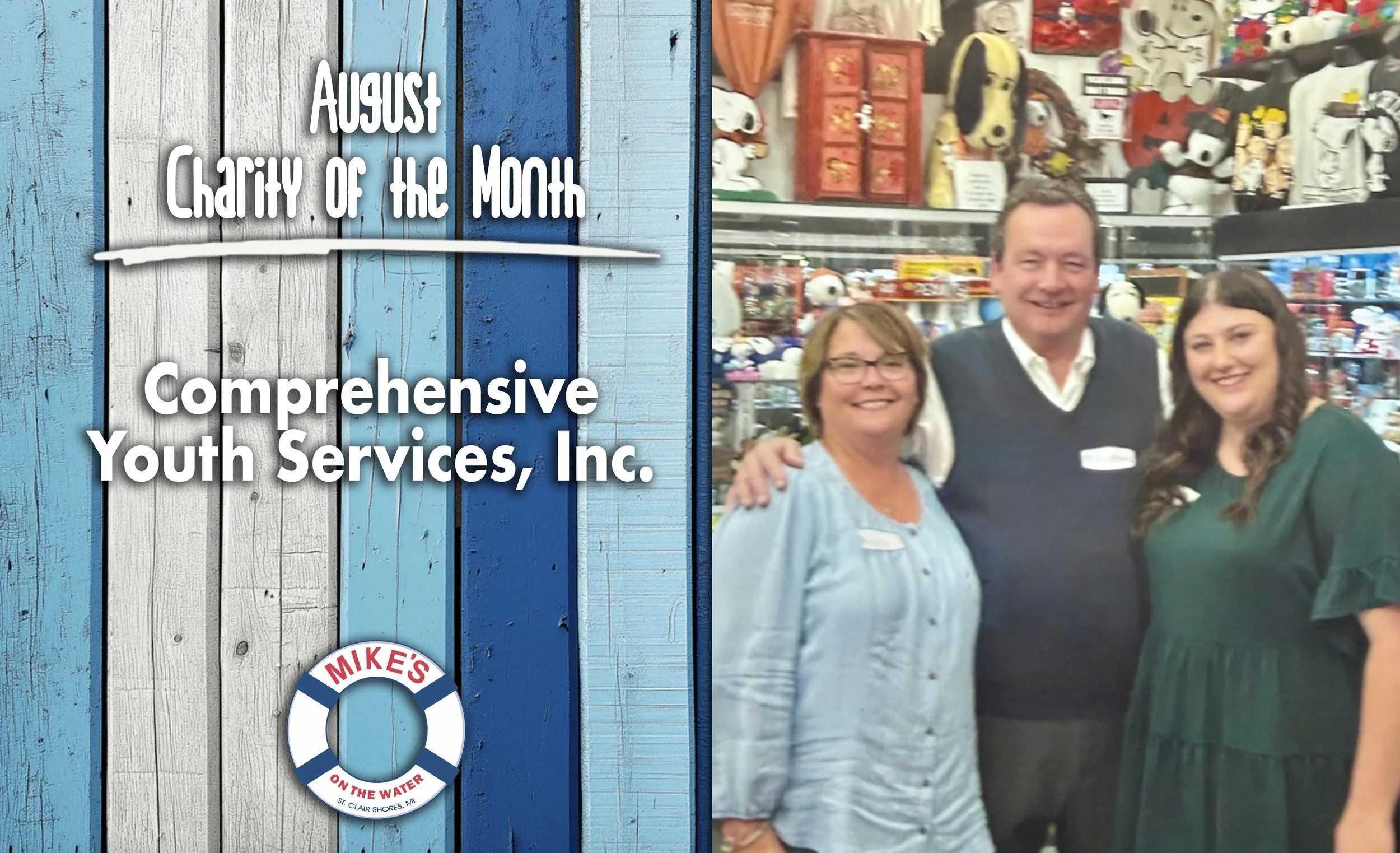 August 2026’s Charity of the Month - Comprehensive Youth Services, Inc.