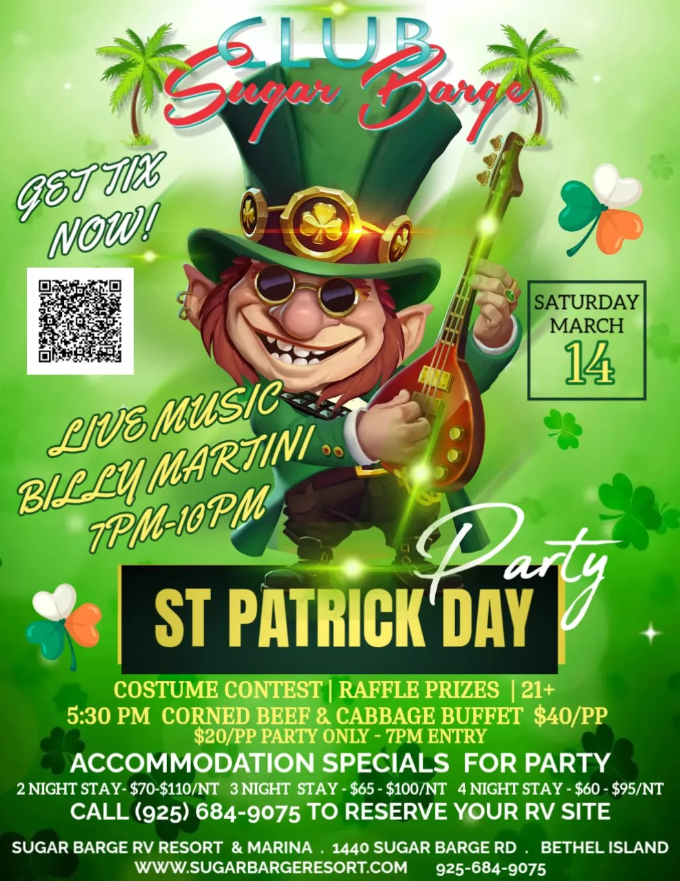 Sugar Barge: St Patrick's Day Party 2026