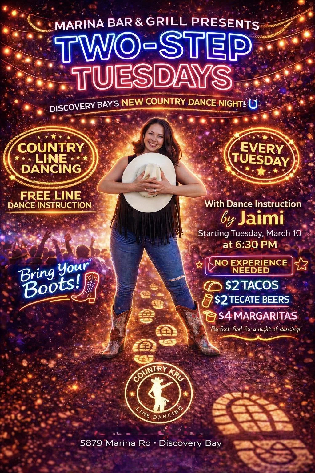 Marina Bar & Grill: Two-Step Tuesdays
