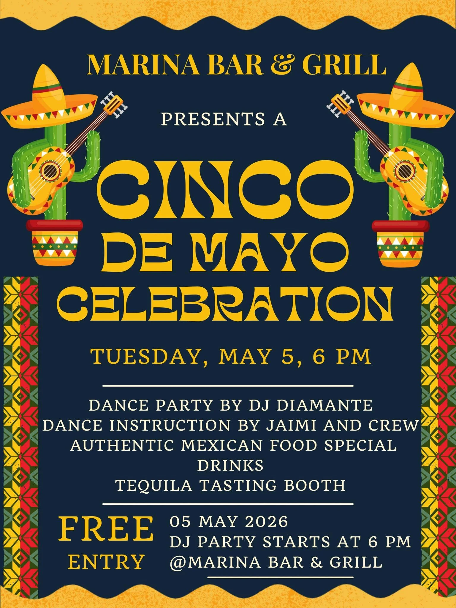 Marina Bar &amp; Grill: Cinco de Mayo