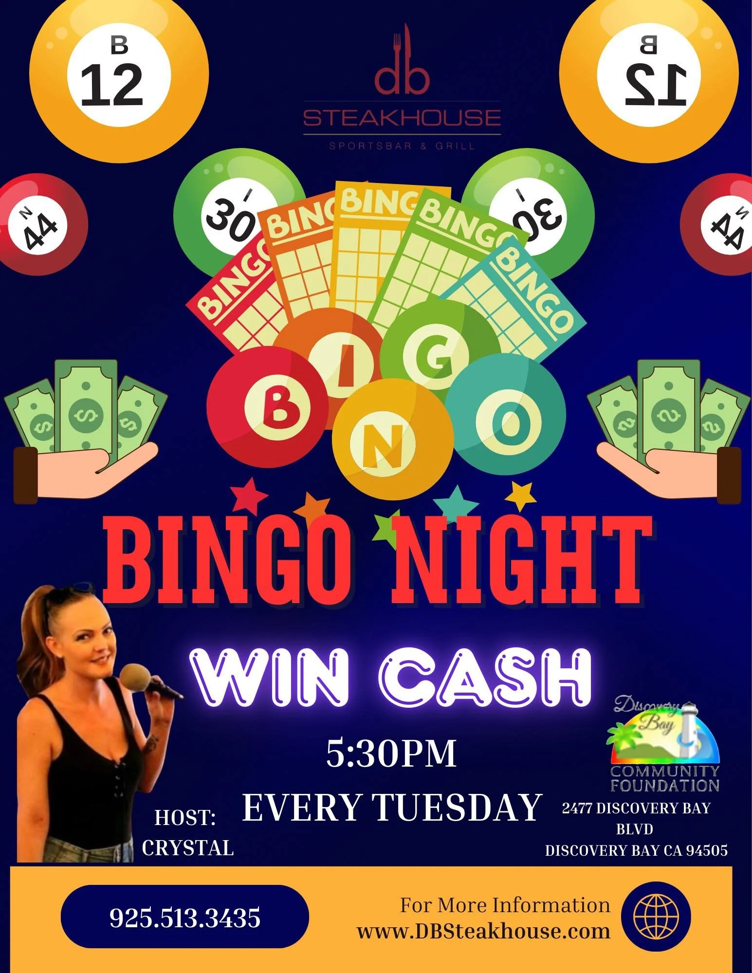 DB Steakhouse - Tuesday night BINGO 