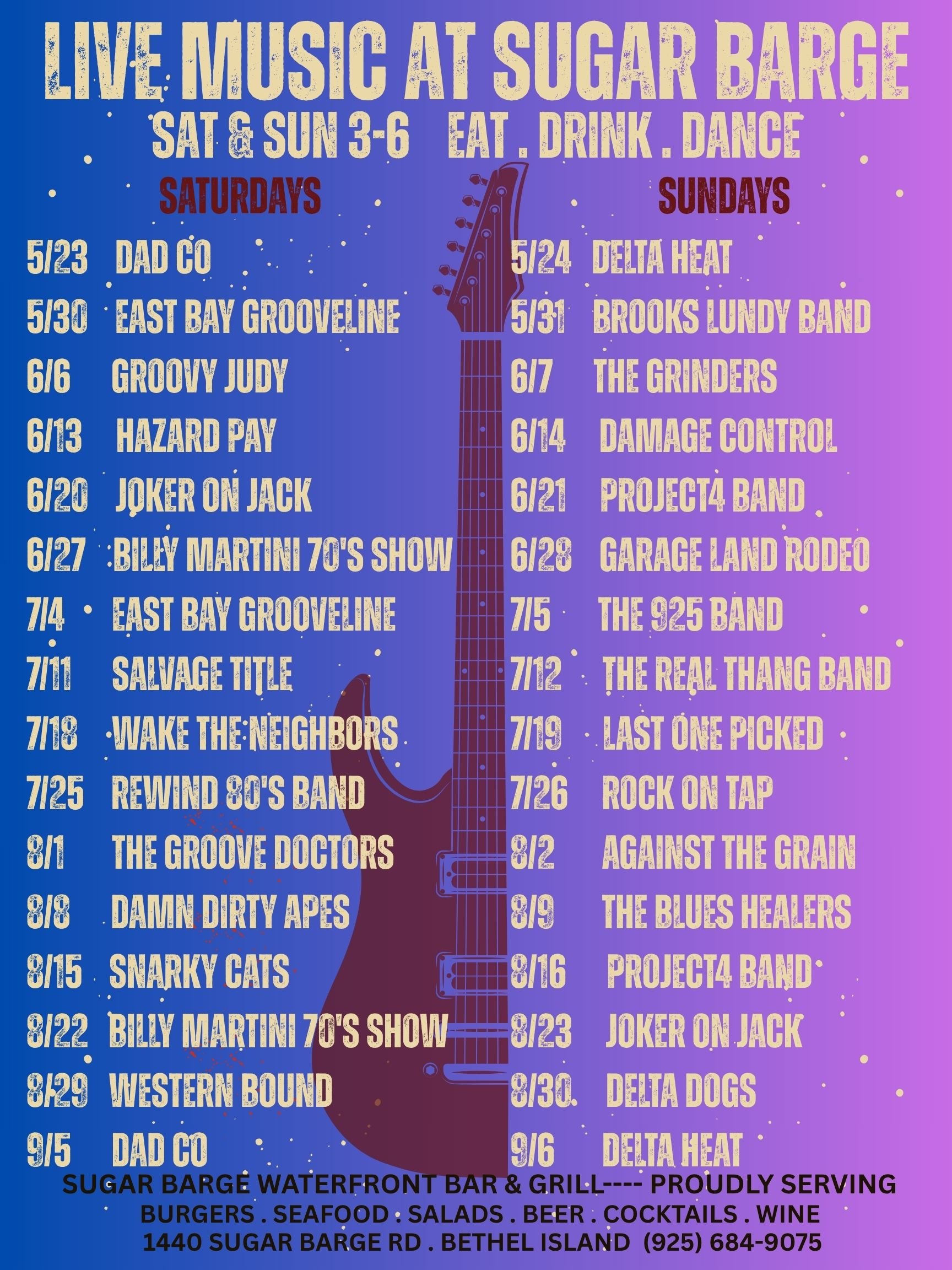 Sugar Barge: 2026 Live Music: Joker On Jack Band