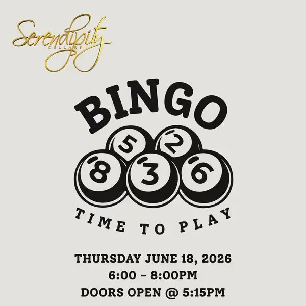 Serendipity Cellars: Bingo June 2026 (Ticketed)