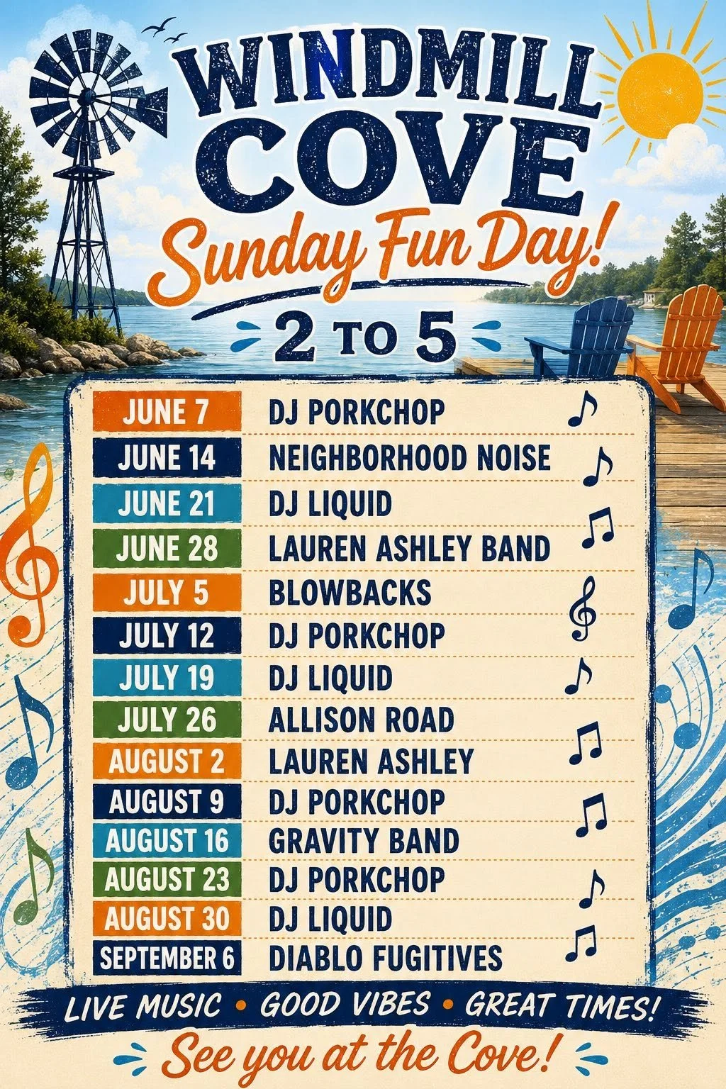 Windmill Cove - Sunday Fundays