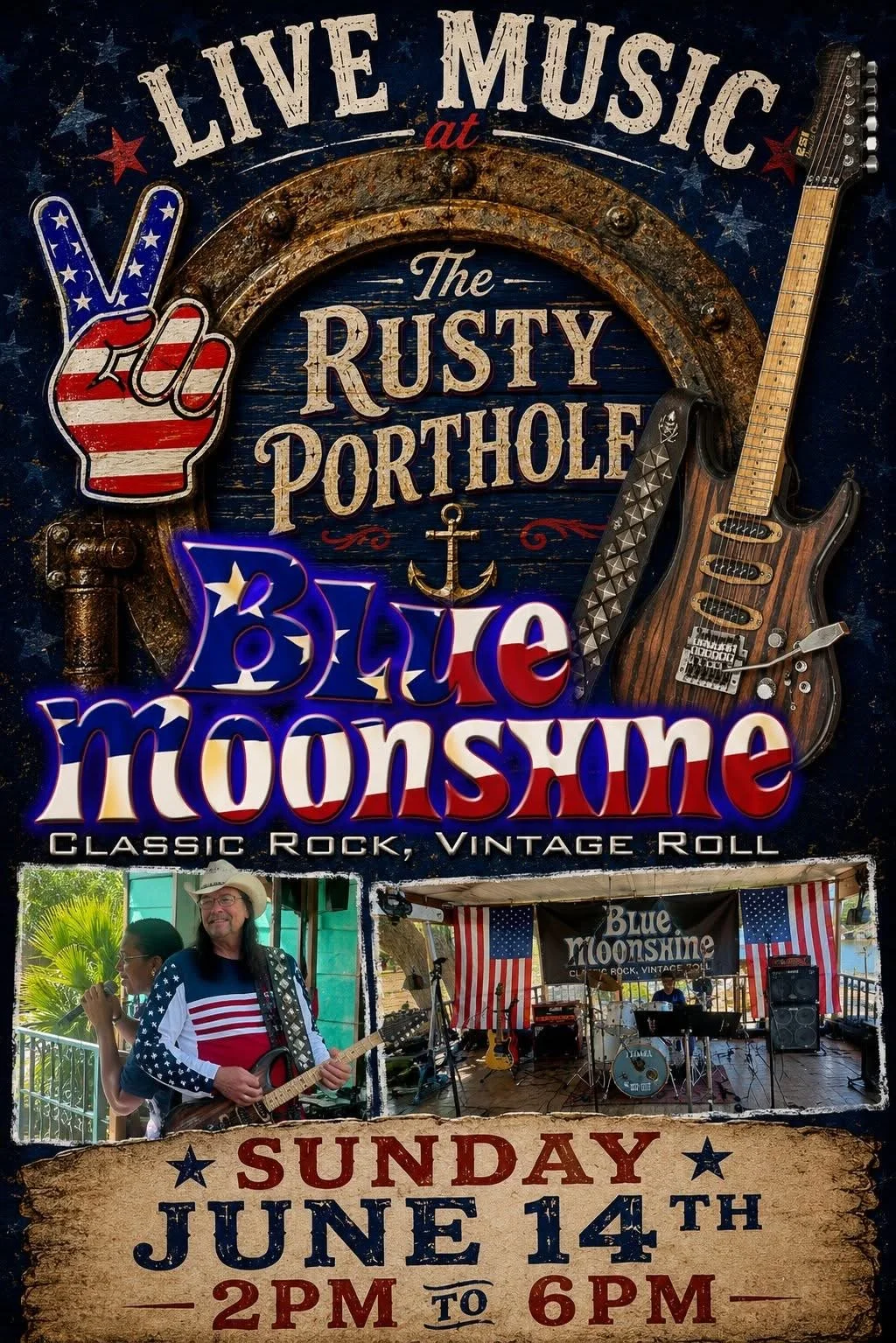 Rusty Porthole: Blue Moonshine Band