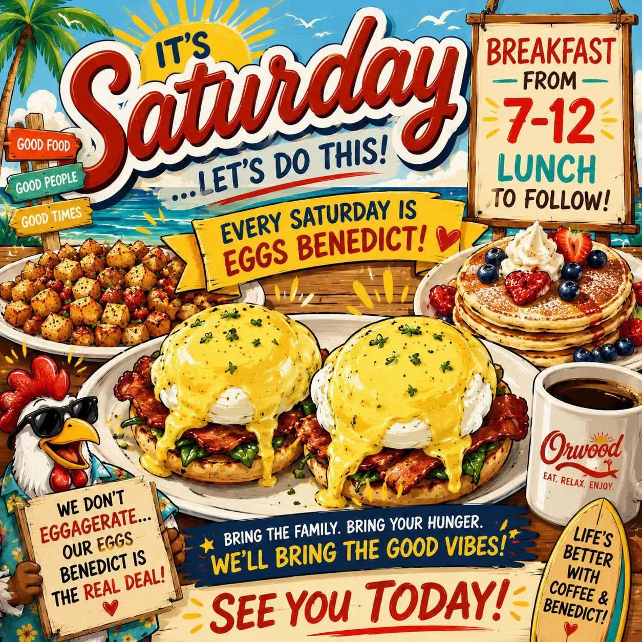 Orwood Resort: Benedict Breakfast 2026 (Saturdays)