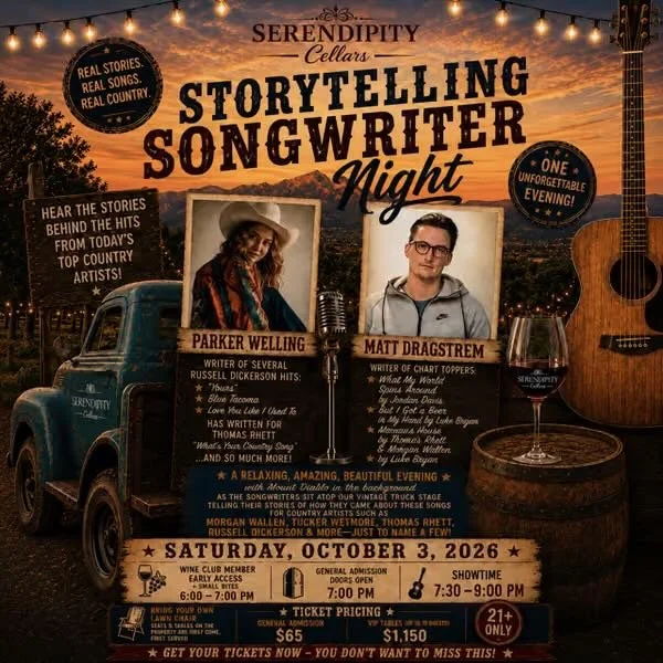 Serendipity Cellars: Story Telling Song Writer Night 2026