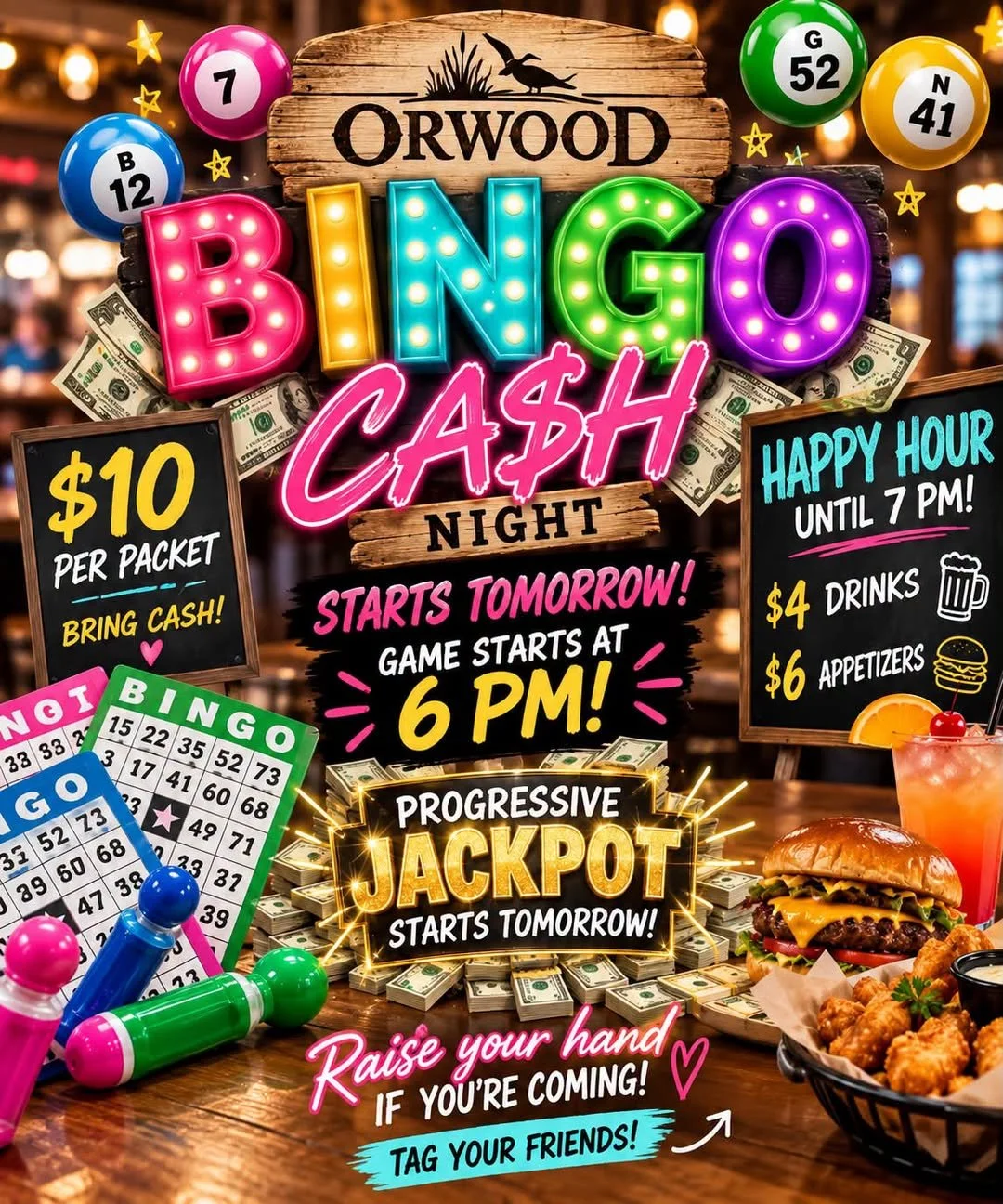 Orwood Resort: CASH Bingo Thursdays