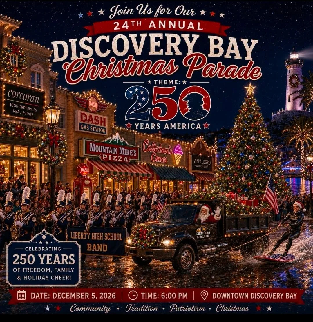 DBCF: 24th Annual Discovery Bay  Lighted Holiday Street Parade 2026