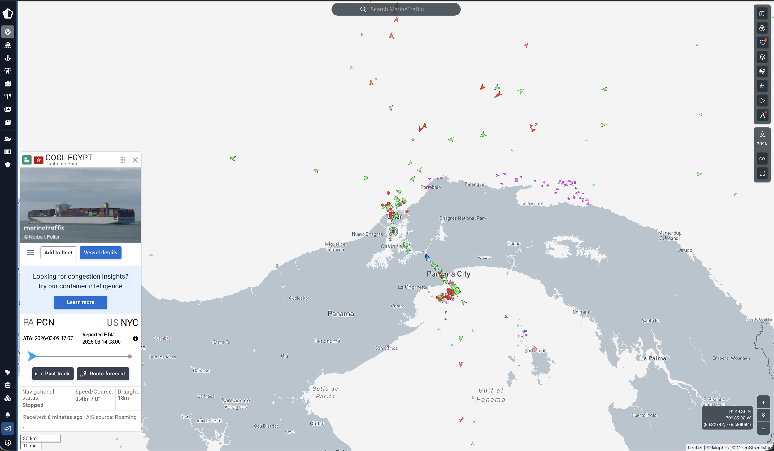 Inventory Replenish in the Panama Canal