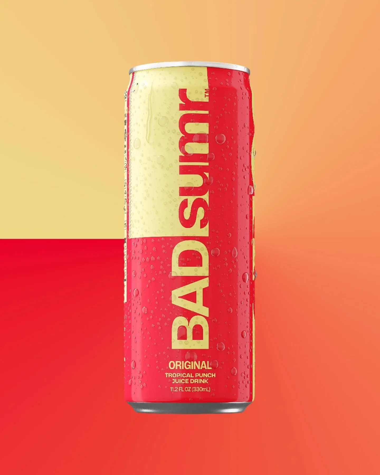 @badsumr is a modern, independent #beverage company that brings a fresh take on #juice to select stockists. The flagship drop features a tropical punch! 👊 Can renders by @dmpini

#branding #packaging #packagedesign #graphicdesign #swiss #wordmark #i
