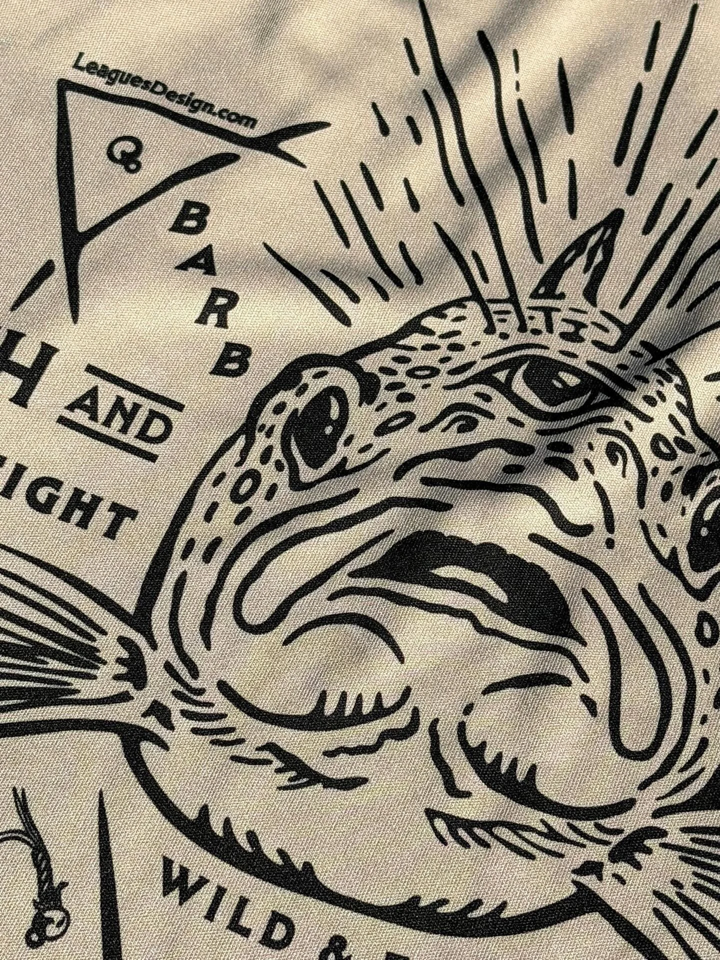 Another prototype has arrived 👁️

#leaguespdx #flyfishing #merchdesign #browntrout