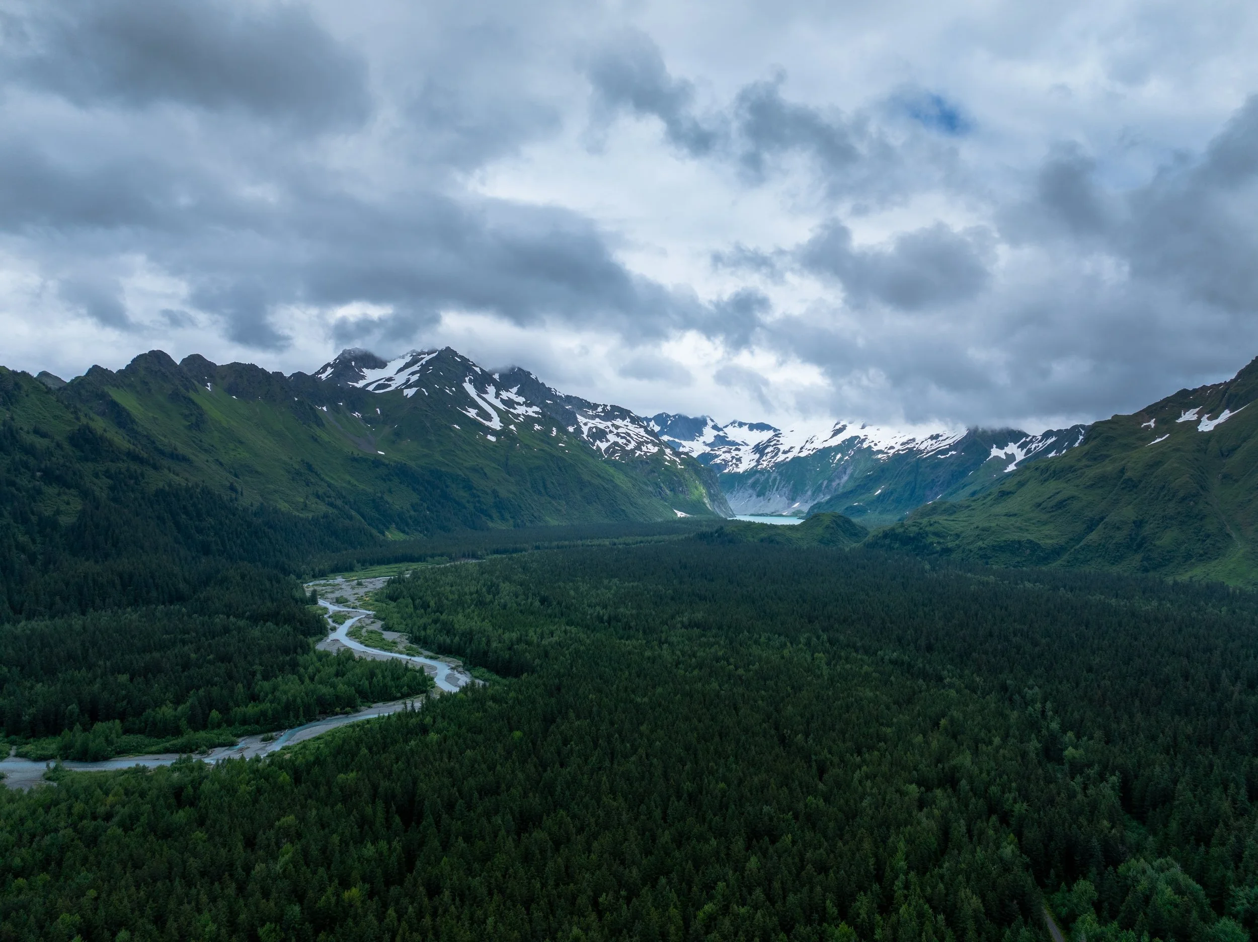 Glacial lake and river, Cordova, Alaska