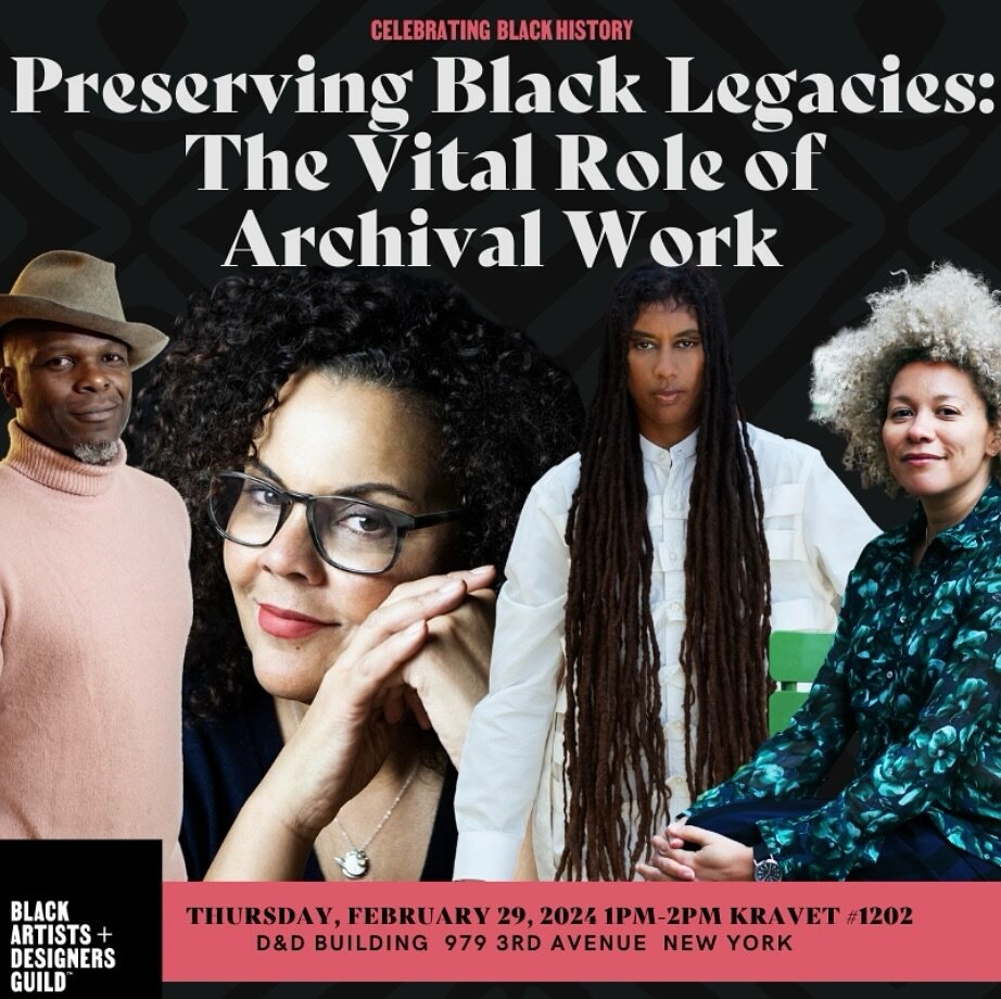 ⭐️ T O D A Y ⭐️Join me in celebration to conclude #BlackHistoryMonth with the Black Artists + Designers Guild @badguild at the D&amp;D Building @danddbuilding on Thursday, February 29, 2024, from 12:30PM - 5PM.

I am excited to participate in a conve