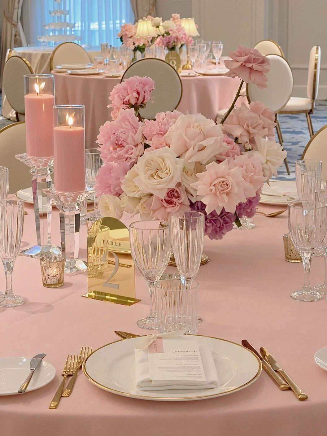 Soft pink, warm gold and layers of candlelight , it&rsquo;s romantic, but still refined.

A palette that feels gentle at first glance, with just enough depth to keep it from feeling too sweet.

Planning, design, styling &amp; coordination @styled_by_