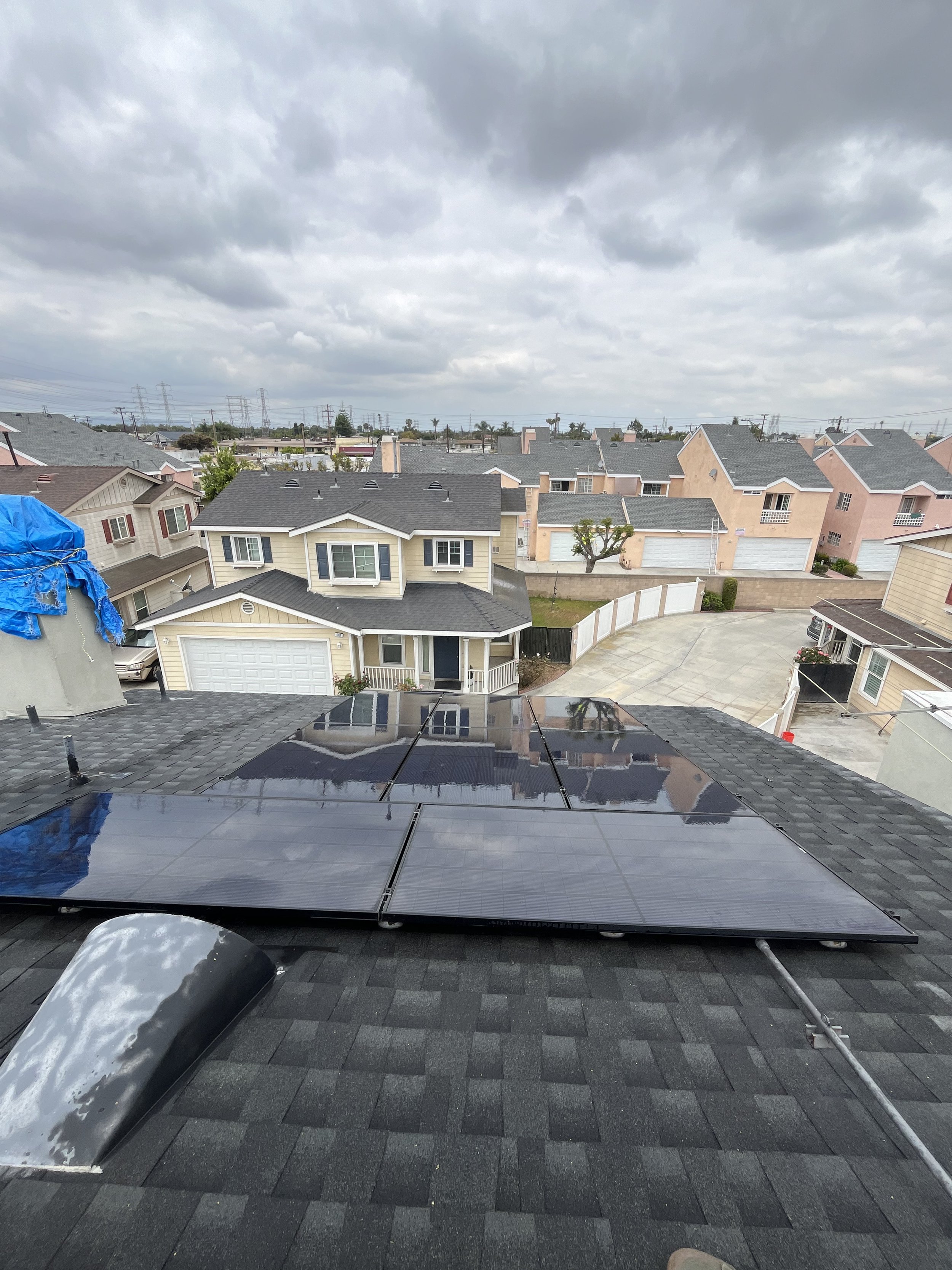 These spotless solar panels in Bellflower, California were restored to peak performance following a professional solar panel cleaning service. Removing dust, debris, and buildup helps improve energy production, protect long-term system efficiency, an