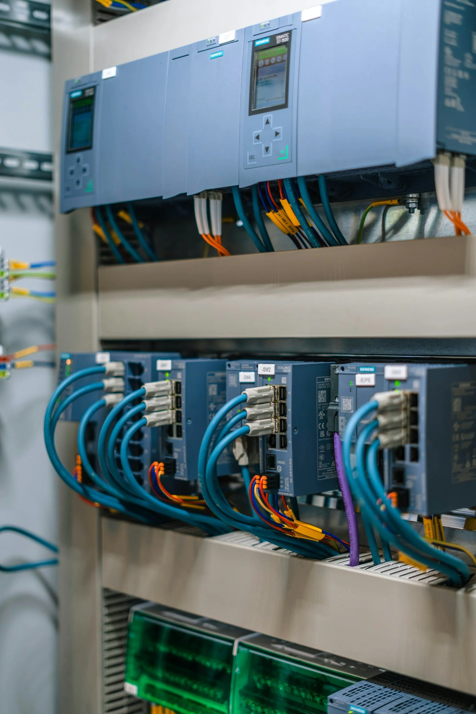 Commercial data cabling installation in a Bay Area office building