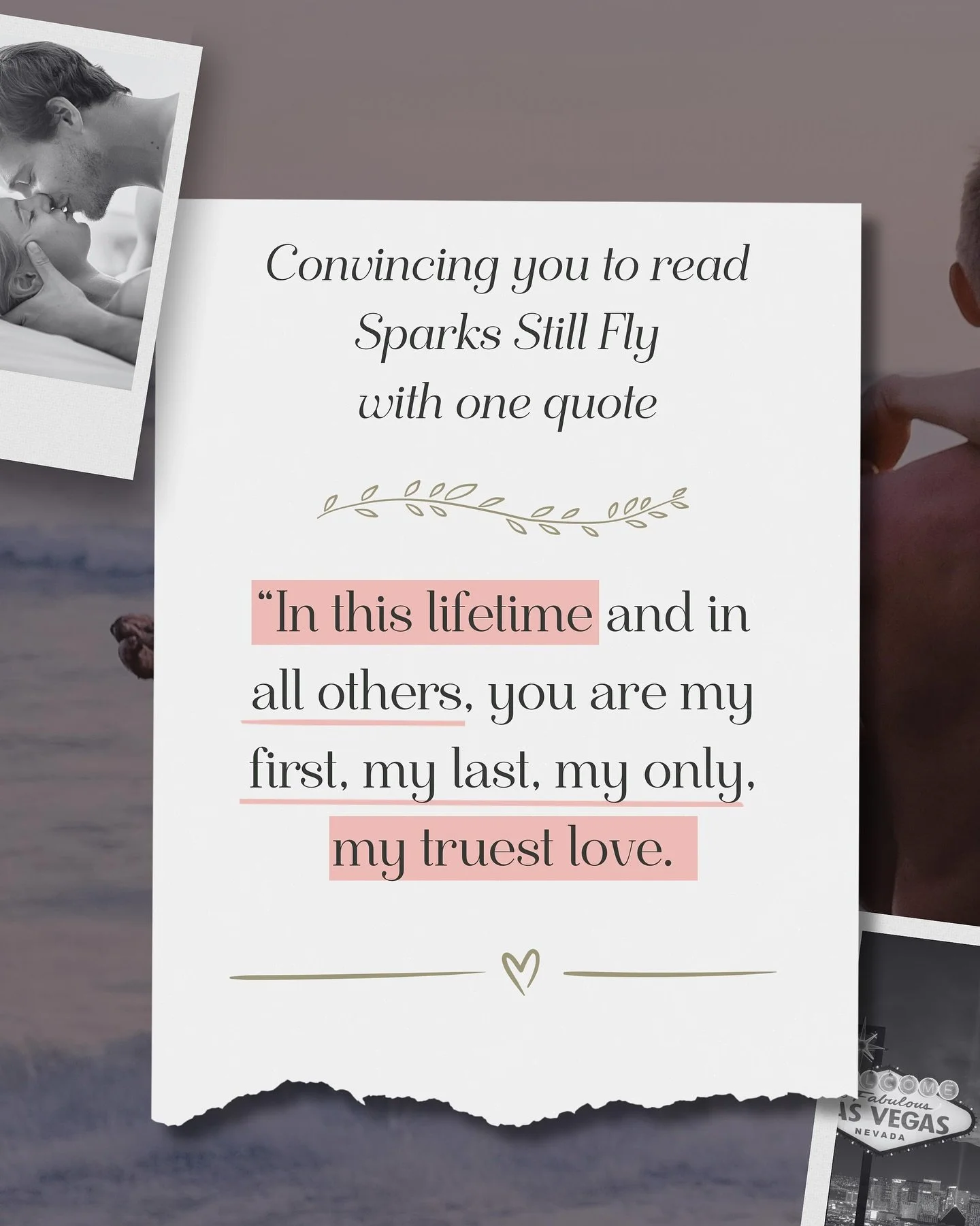 What do you mean he&rsquo;s romantic even when they&rsquo;ve had too many drinks in Vegas?

📖SPARKS STILL FLY - Out now (paperback, ebook, KU)
✨Second chance romance
✨Accidental marriage
✨Best friend&rsquo;s brother
✨Video chats
✨Secret tattoos
✨The