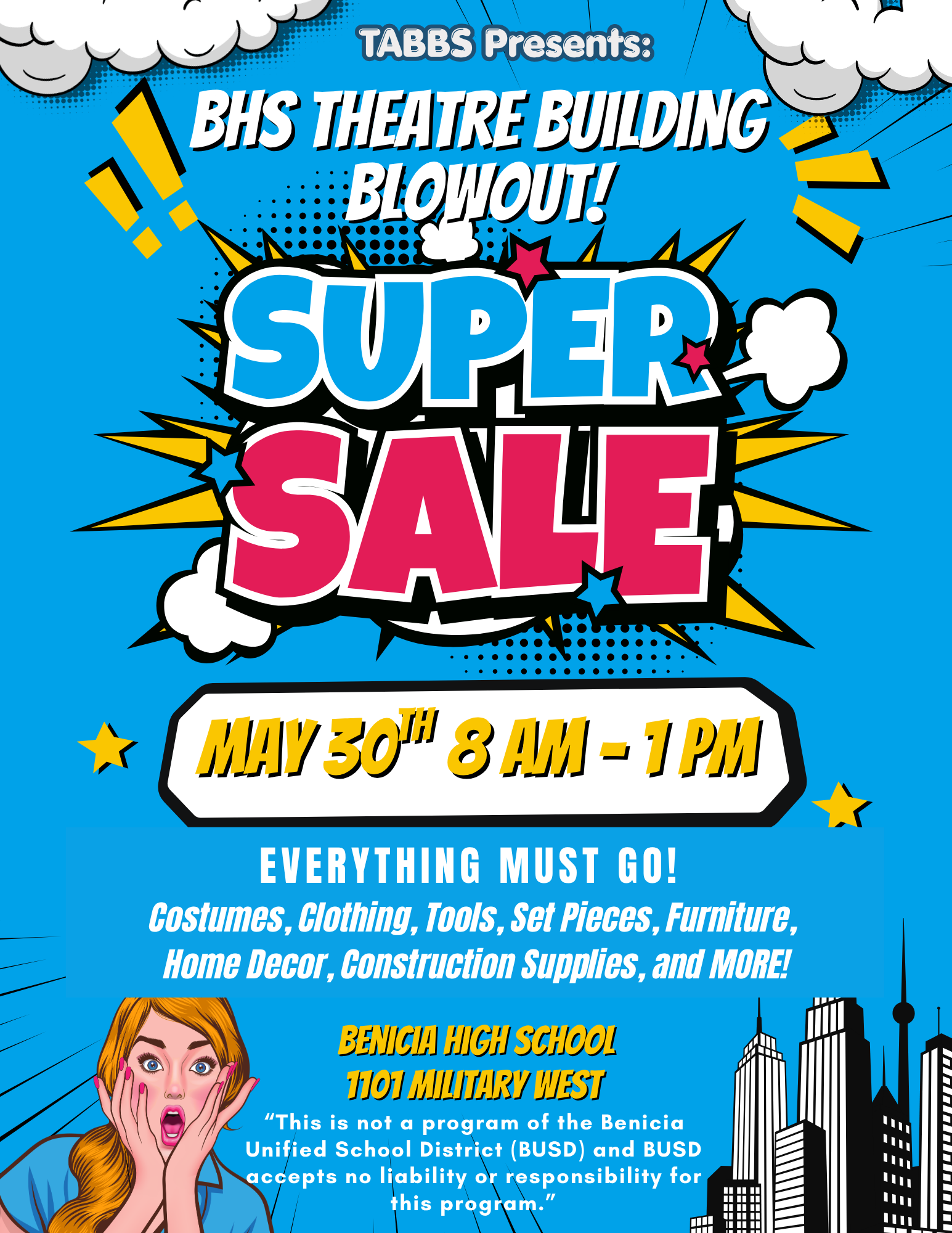 BHS Theatre Building Garage Sale