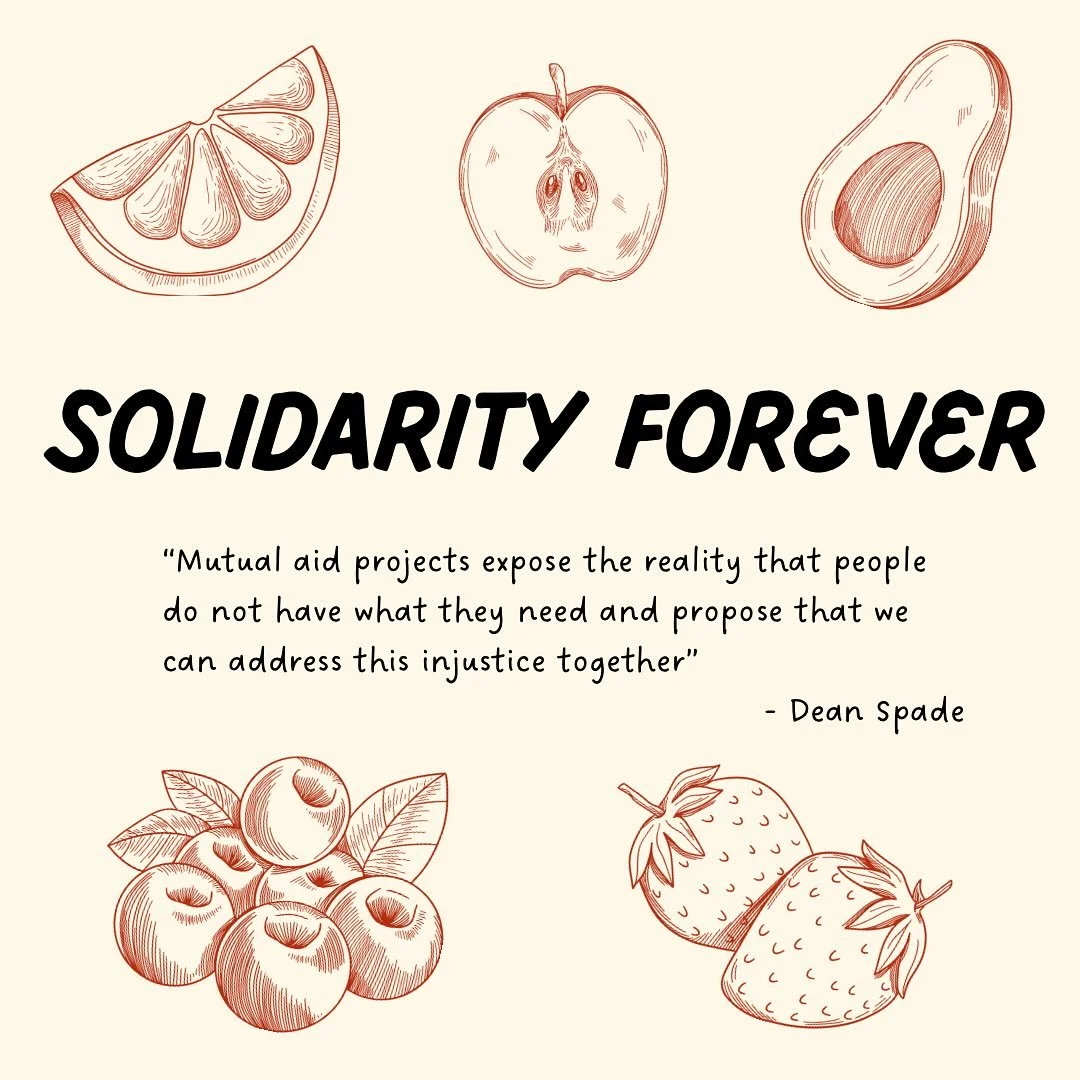 When we come together, we remember: we have everything we need to meet each others needs 🌱 Mutual aid is how we feed each other, care for each other, and build the world we deserve 💛 How will you commit to taking care of each other?