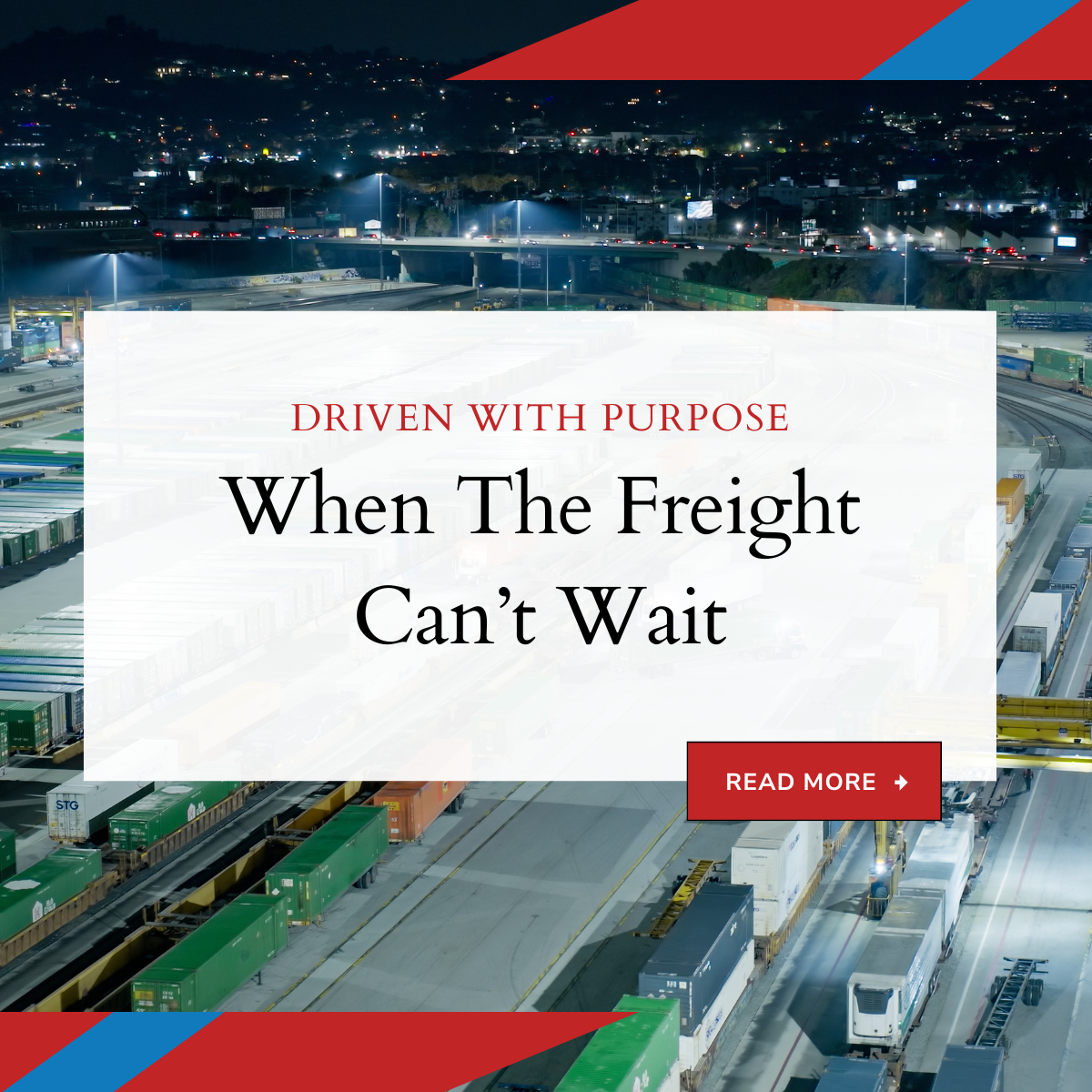 When the Freight Can't Wait
