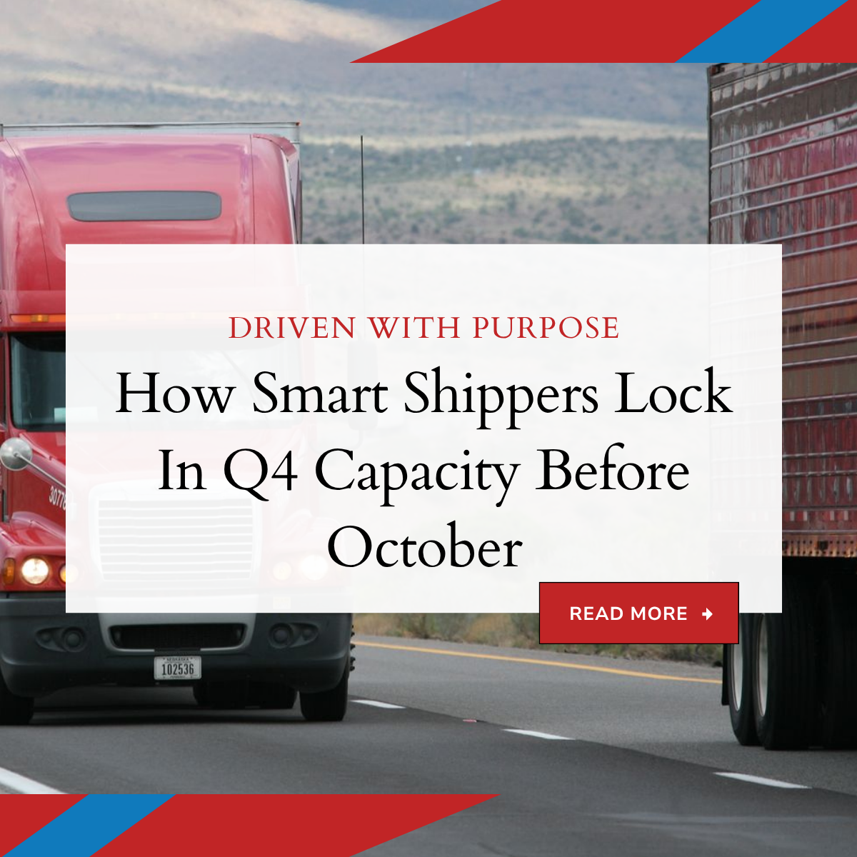 How Smart Shippers Lock In Q4 Capacity Before October