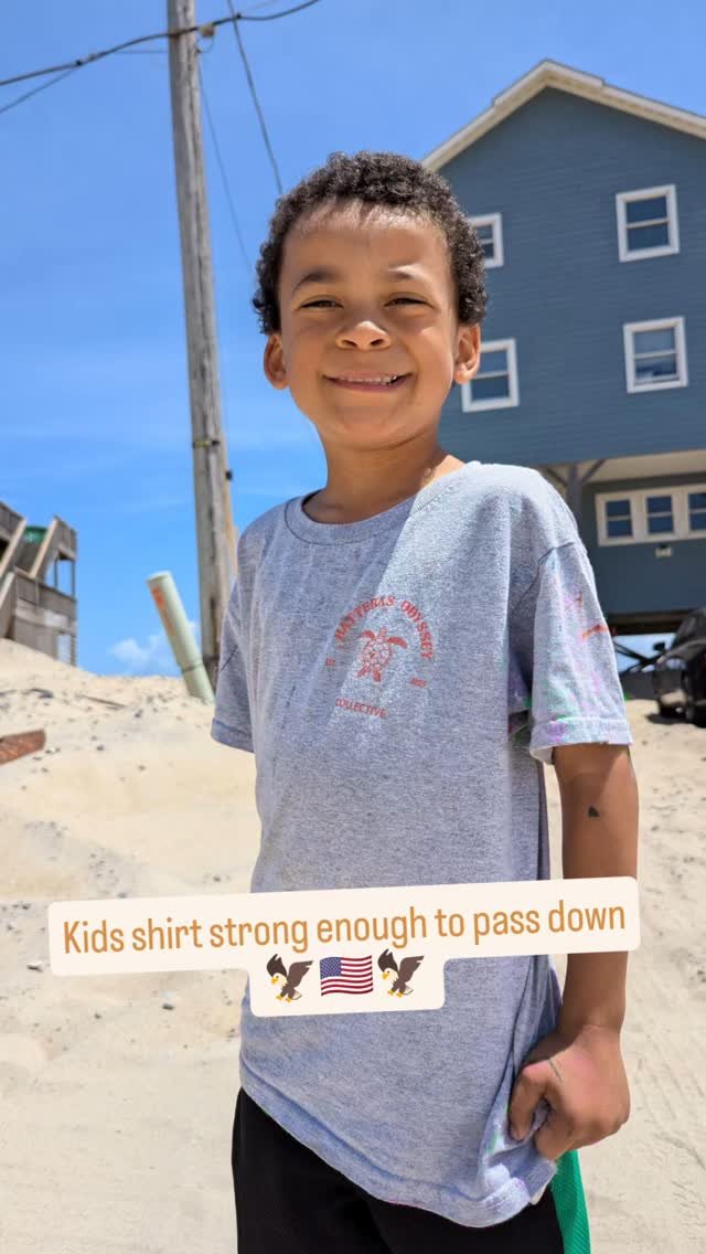 🏝️Kids Graveyard of Atlantic's USA-made tee!
It costs a bit more since it's made and printed locally.
Or, hit up the big yellow store for 3 shirts at $10.
Want to cop one?
Comment 'USA' and get free shipping, or grab one when you're in the ar
