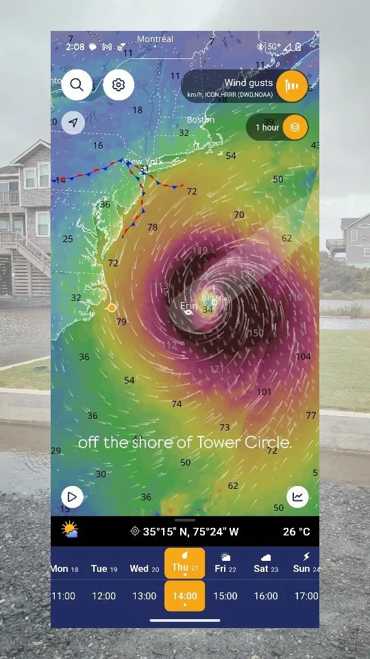 Hurricane Erin update πβ¨
Tower Circle stood strong through the storm. Built in 1957, she’s weathered plenty, and with just a little cleanup, we’re ready to welcome you back. Olivia and I feel grateful to be her caretakers for this chapte