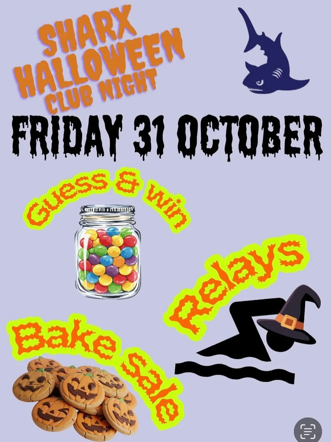 🎃👻Halloween Club Night 31 October🎃👻

We&rsquo;re still open for business this Halloween &mdash; no amount of trick-or-treating is going to trump a Sharx Club Night! Come down for not just a regular swim night but an extra special spooky edition, 